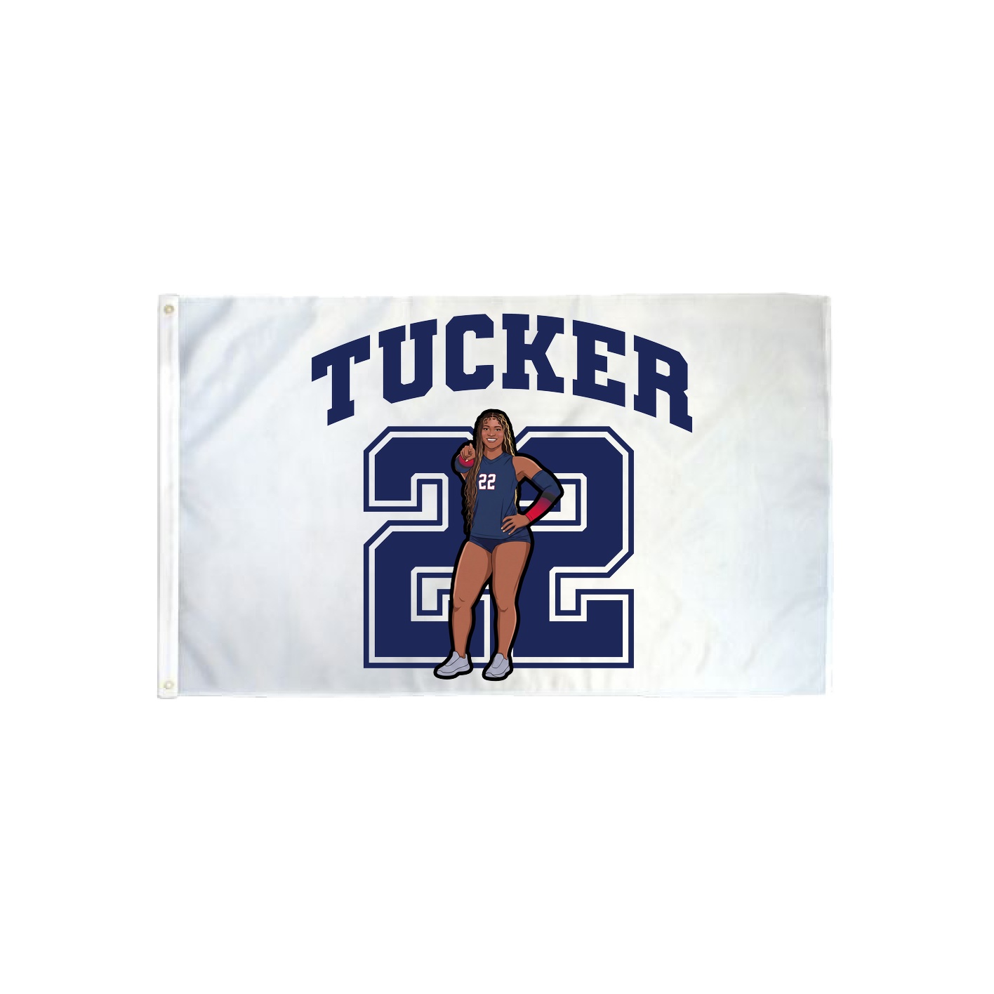 3x5 Flag — Number in Classic