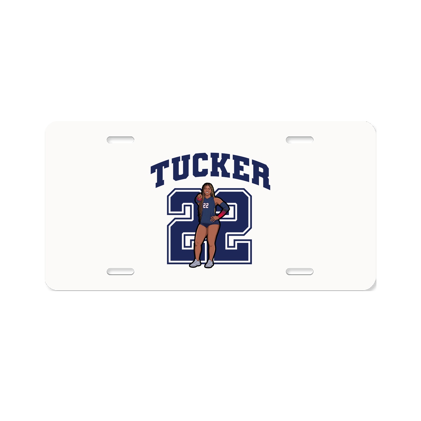 License Plate — Number in Classic