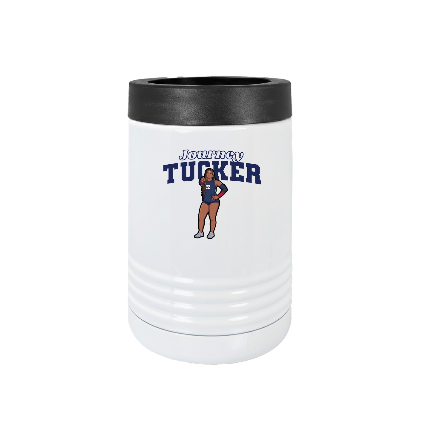 Beverage Holder — Name Arch in White