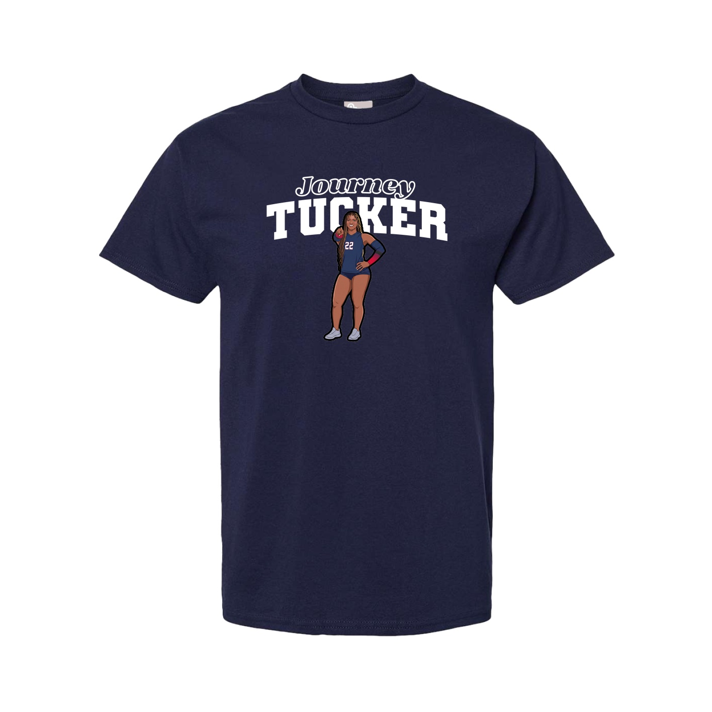 Tee — Name Arch in Navy