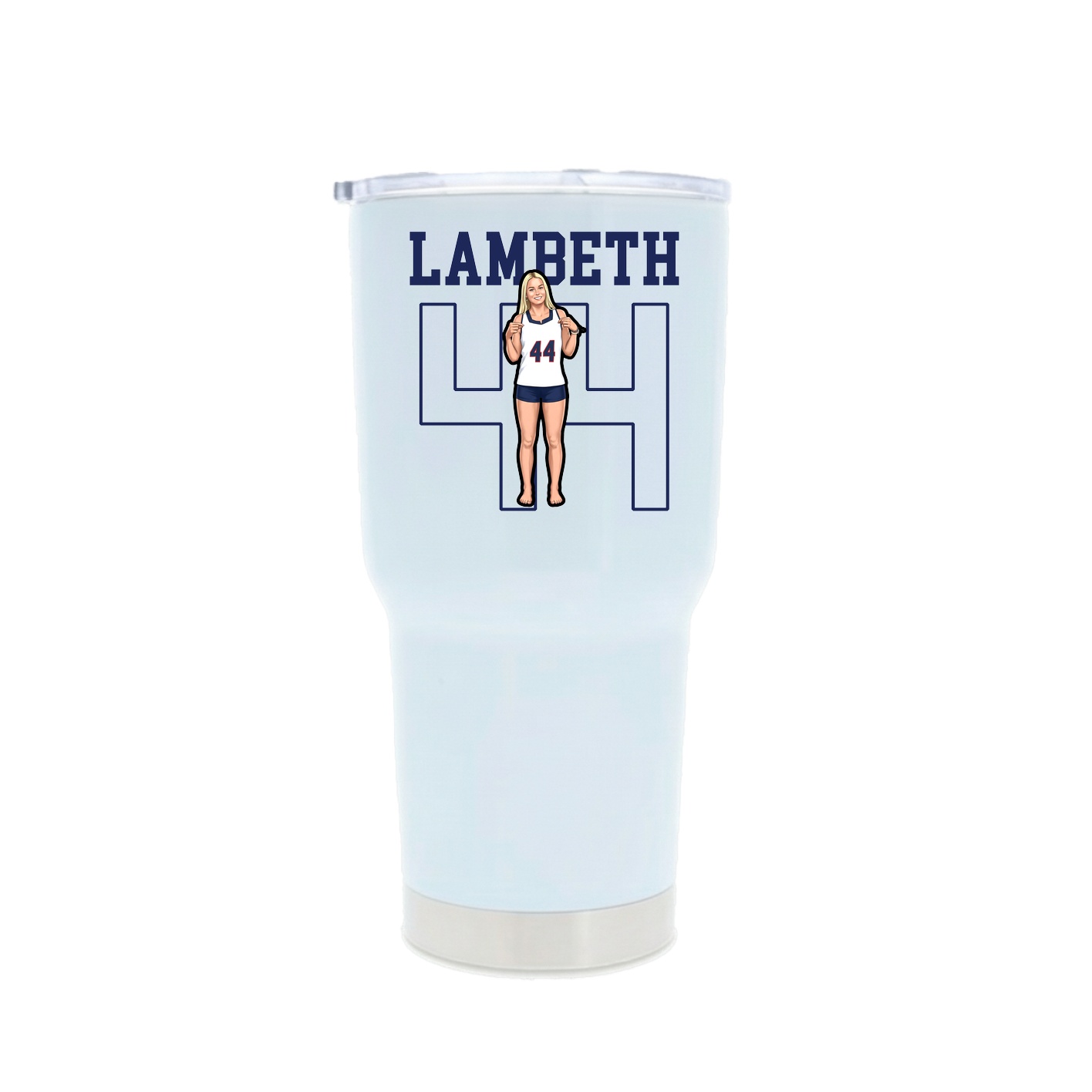30oz Stainless Steel Tumbler — Shirsey in White