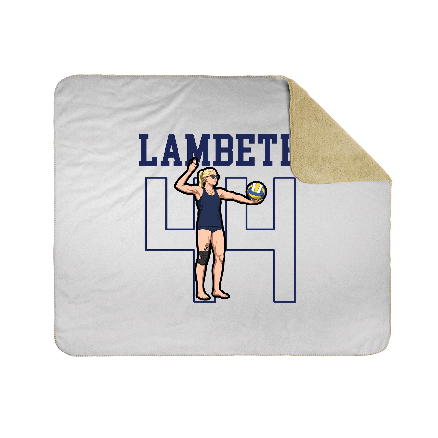 Throw Blanket — Shirsey in White