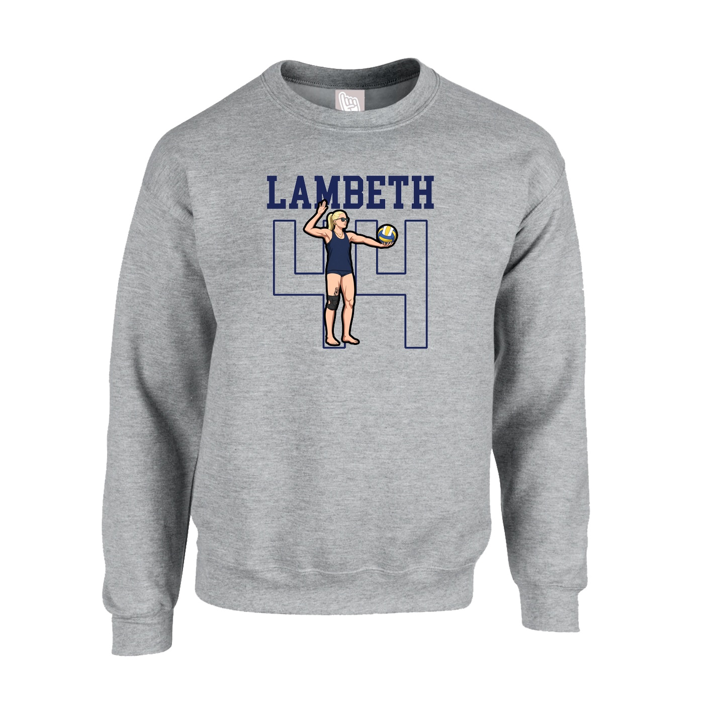 Fleece Crew — Shirsey in Grey