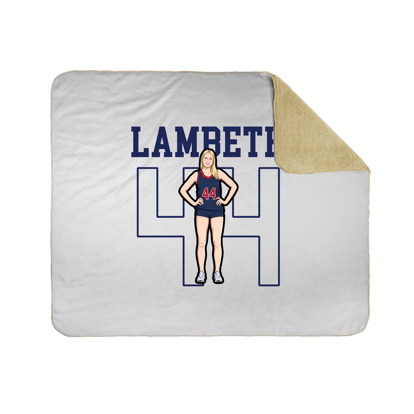 50x60 Sherpa Lined Throw Blanket