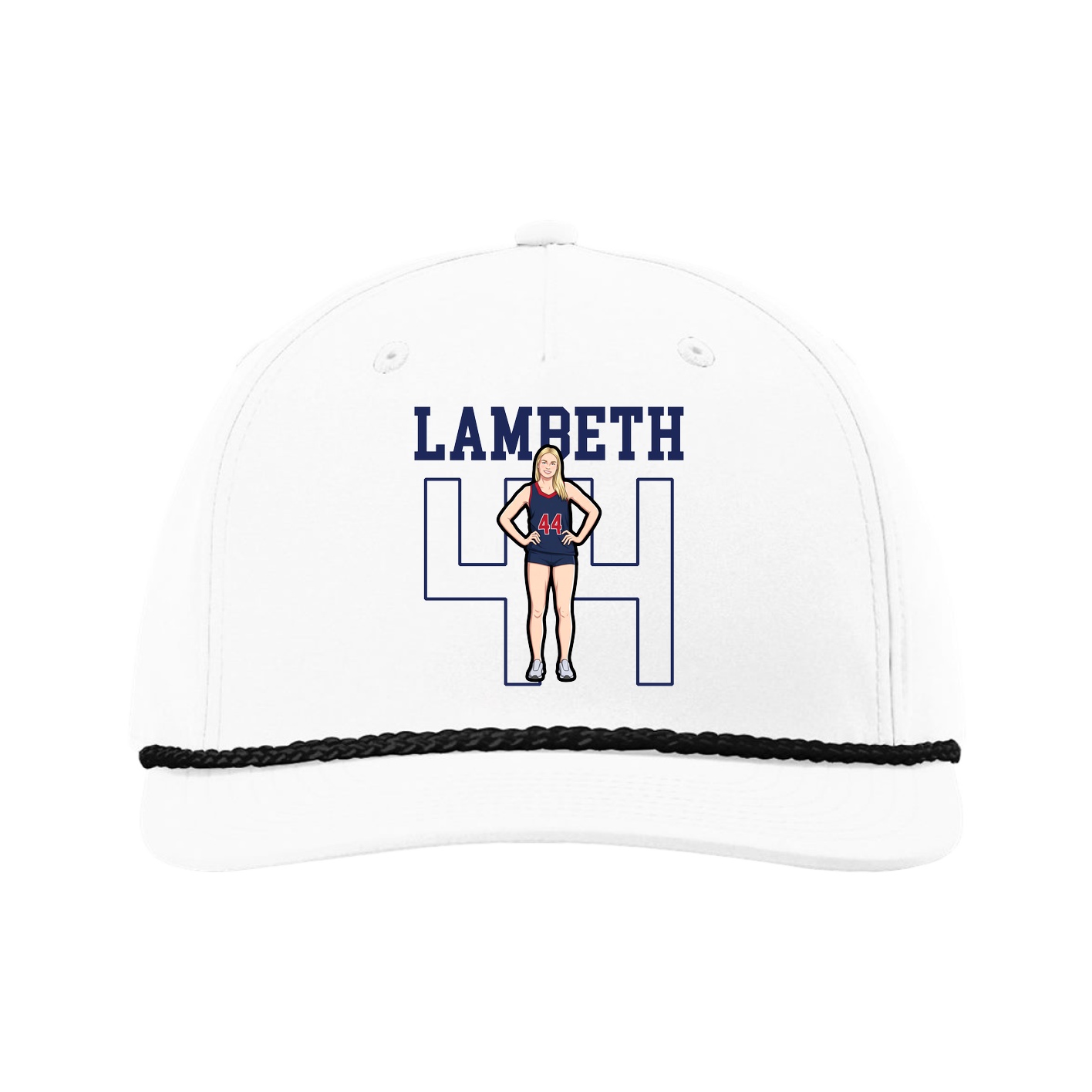Five-Panel Classic Rope Cap — Shirsey in White