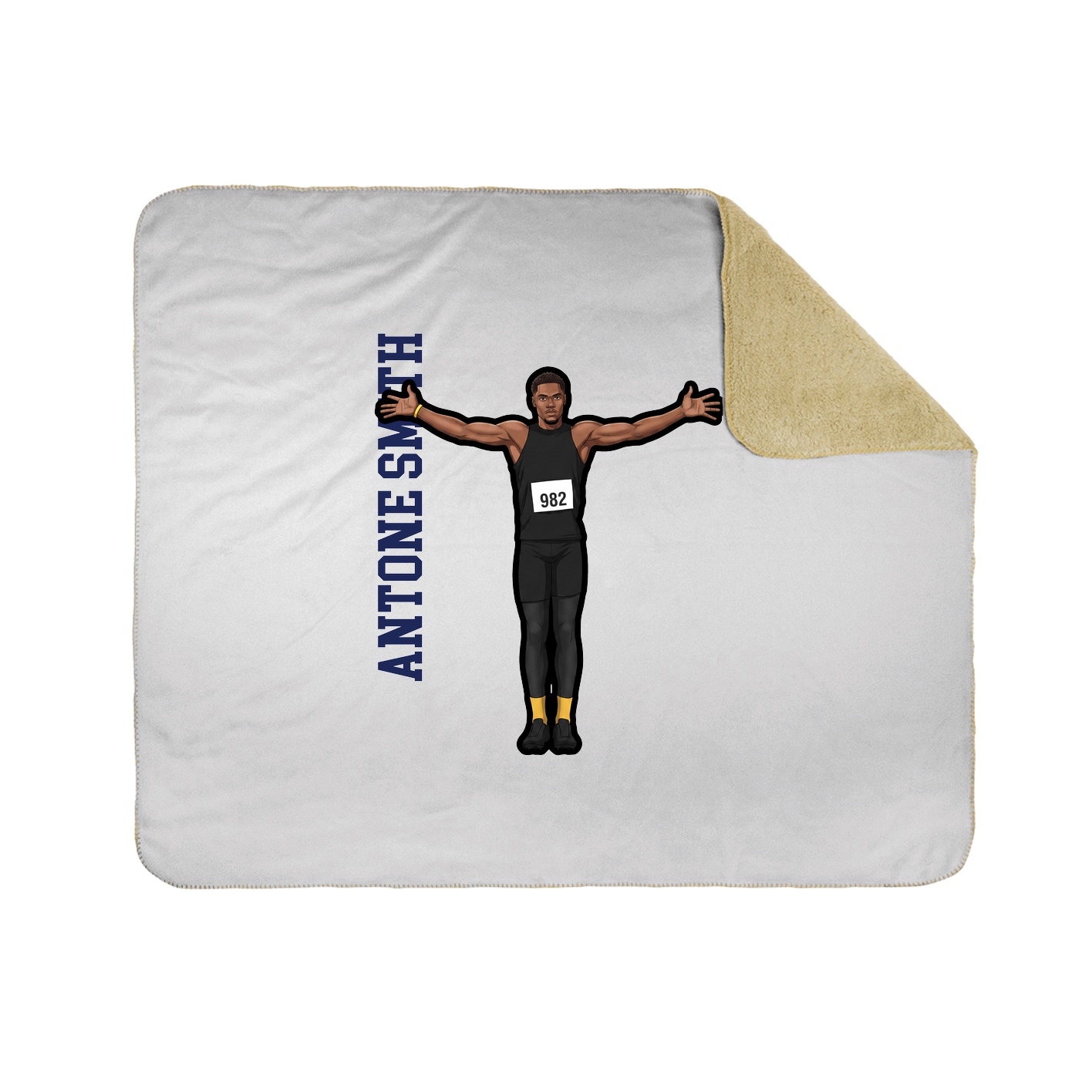 50x60 Sherpa Lined Throw Blanket