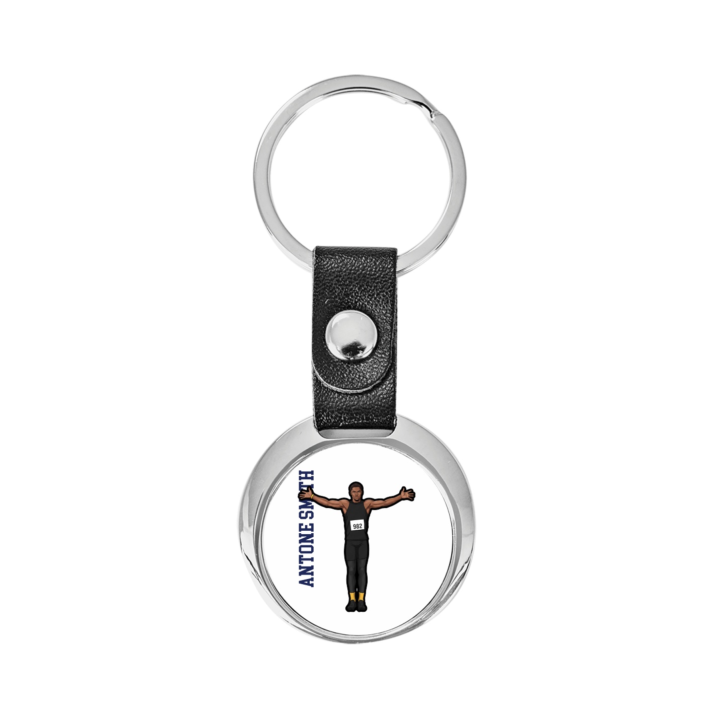 Key Chain — Name Vertical in Classic