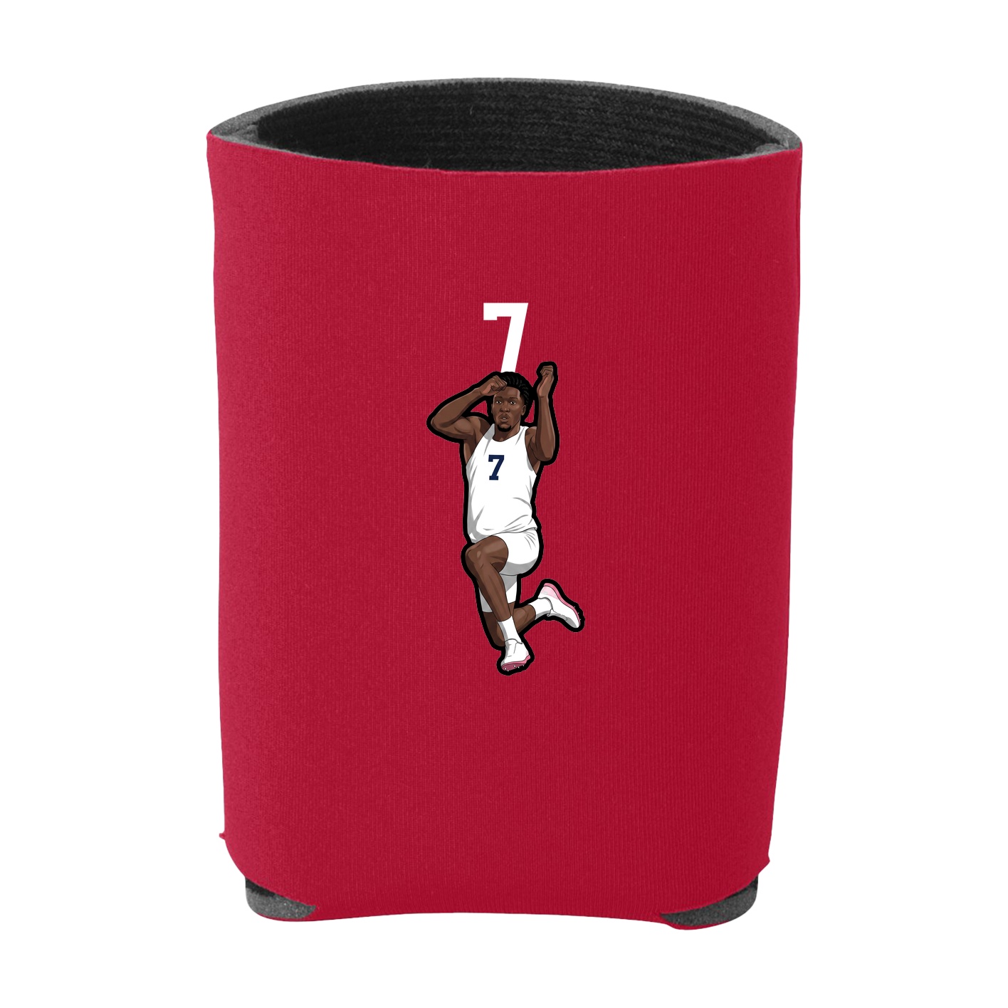Can Holder — Number Top in Red