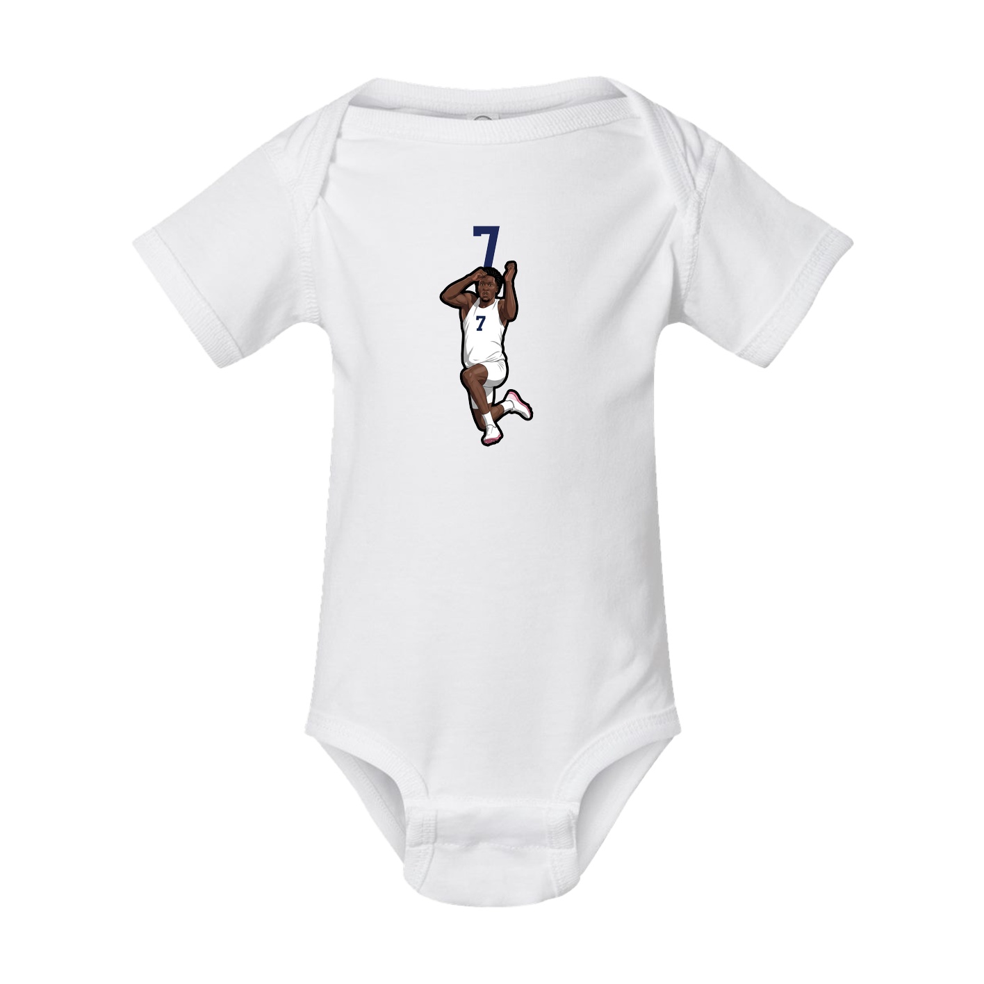 Baby Onesie — Number Top in White