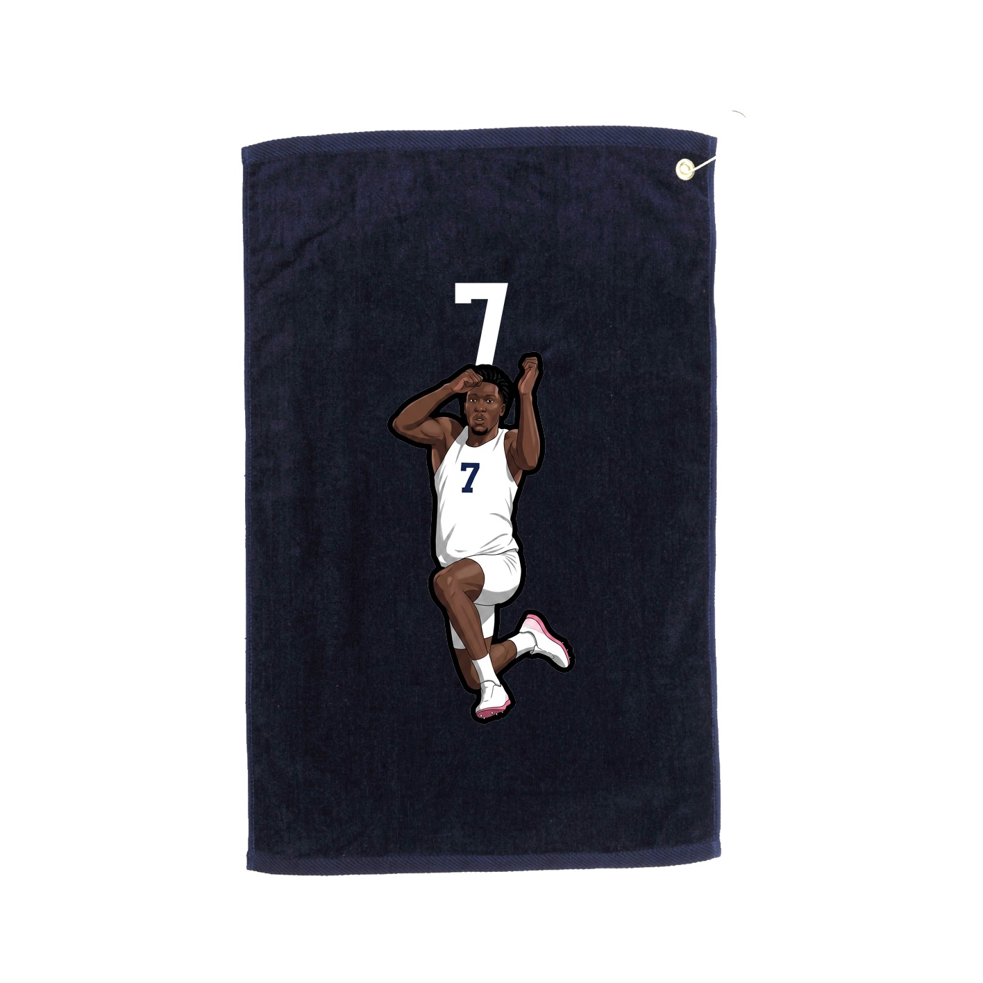 Golf Towel — Number Top in Navy