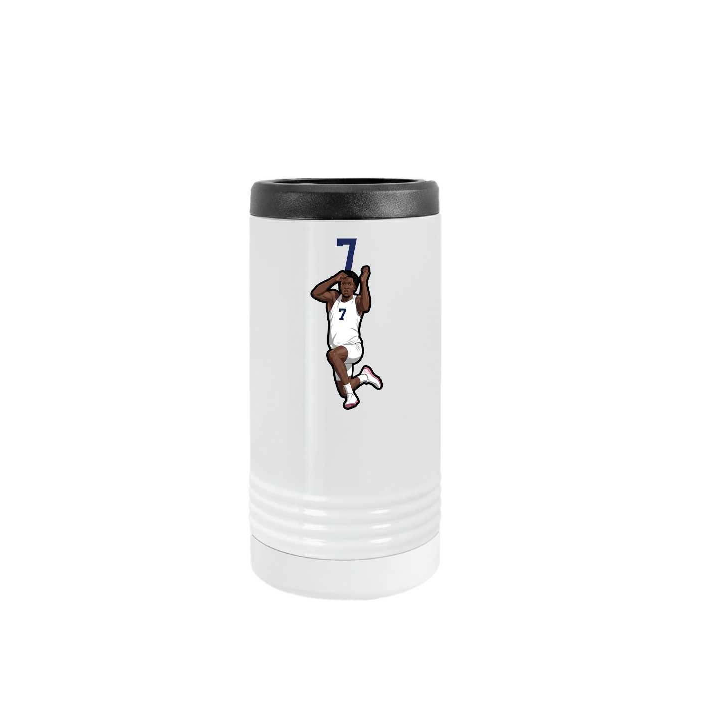 Slim Beverage Holder — Number Top in White