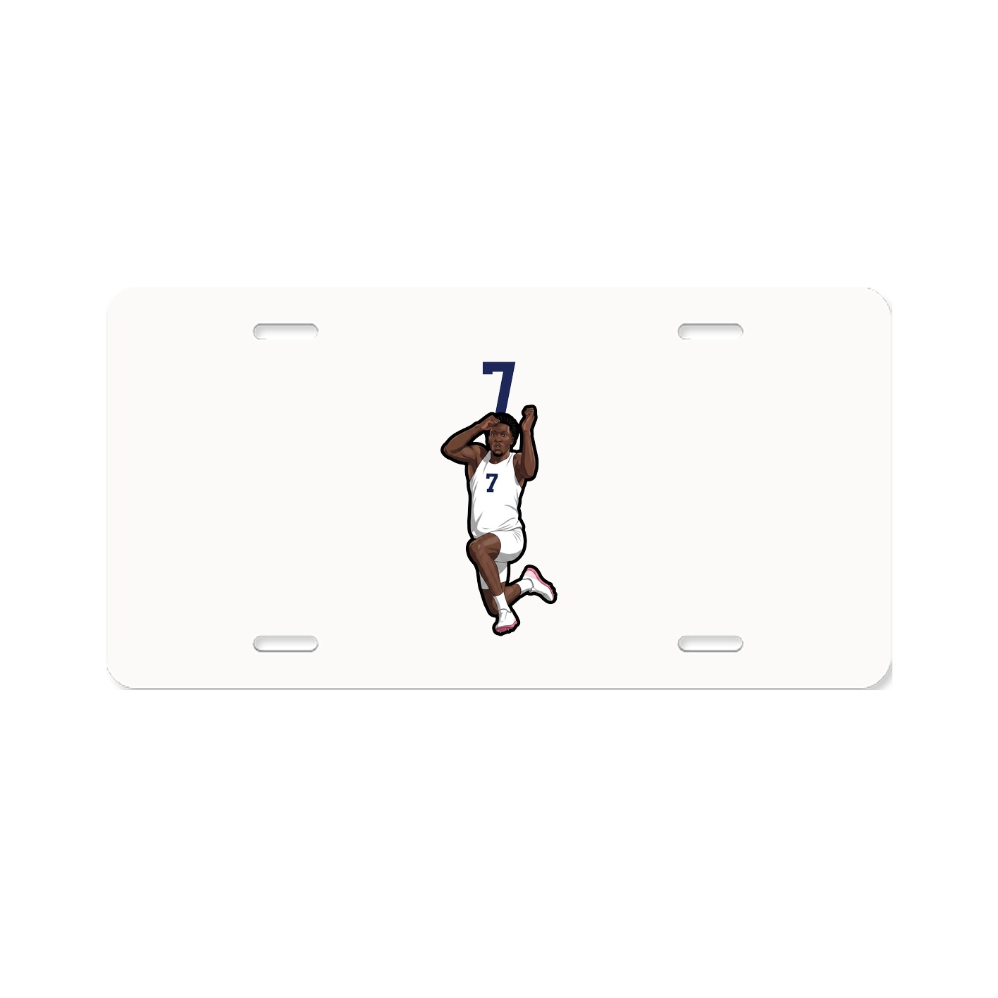License Plate — Number Top in Classic