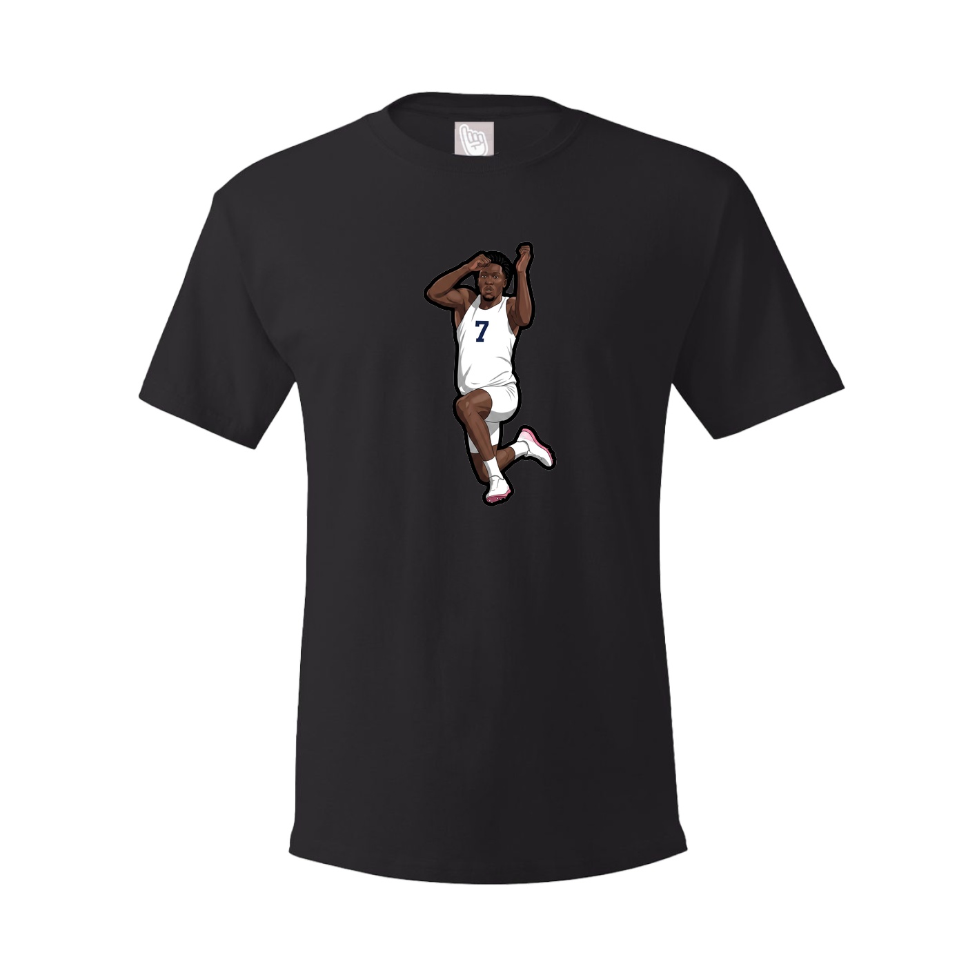 Youth Tee — Name Vertical in Black