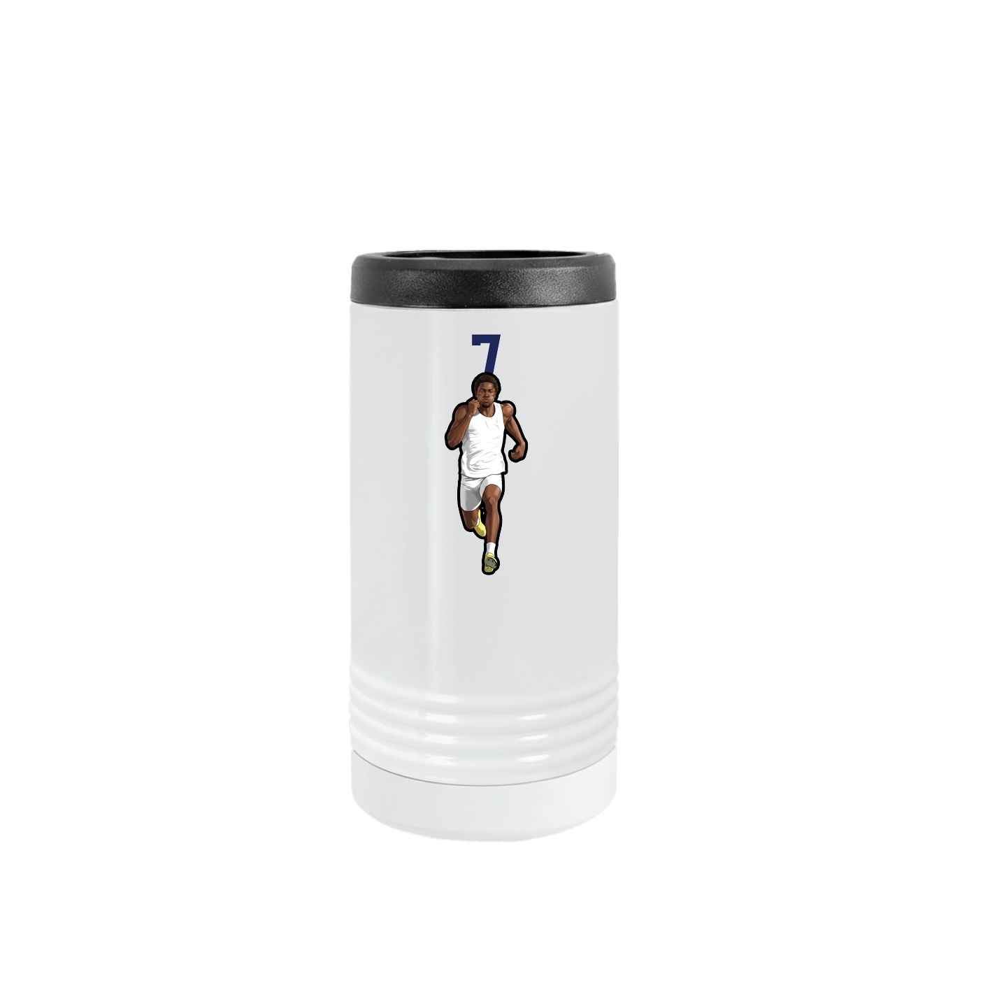 Slim Beverage Holder — Number Top in White