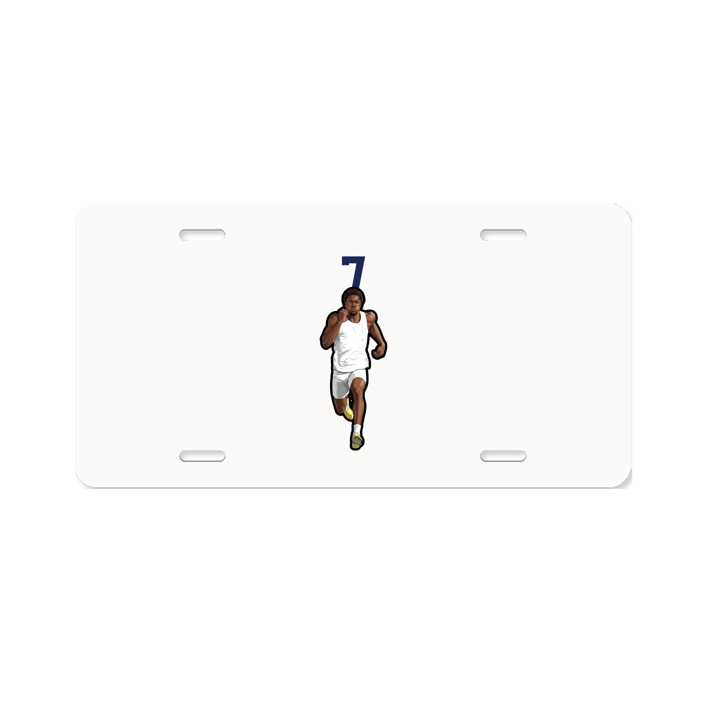 License Plate — Number Top in Classic