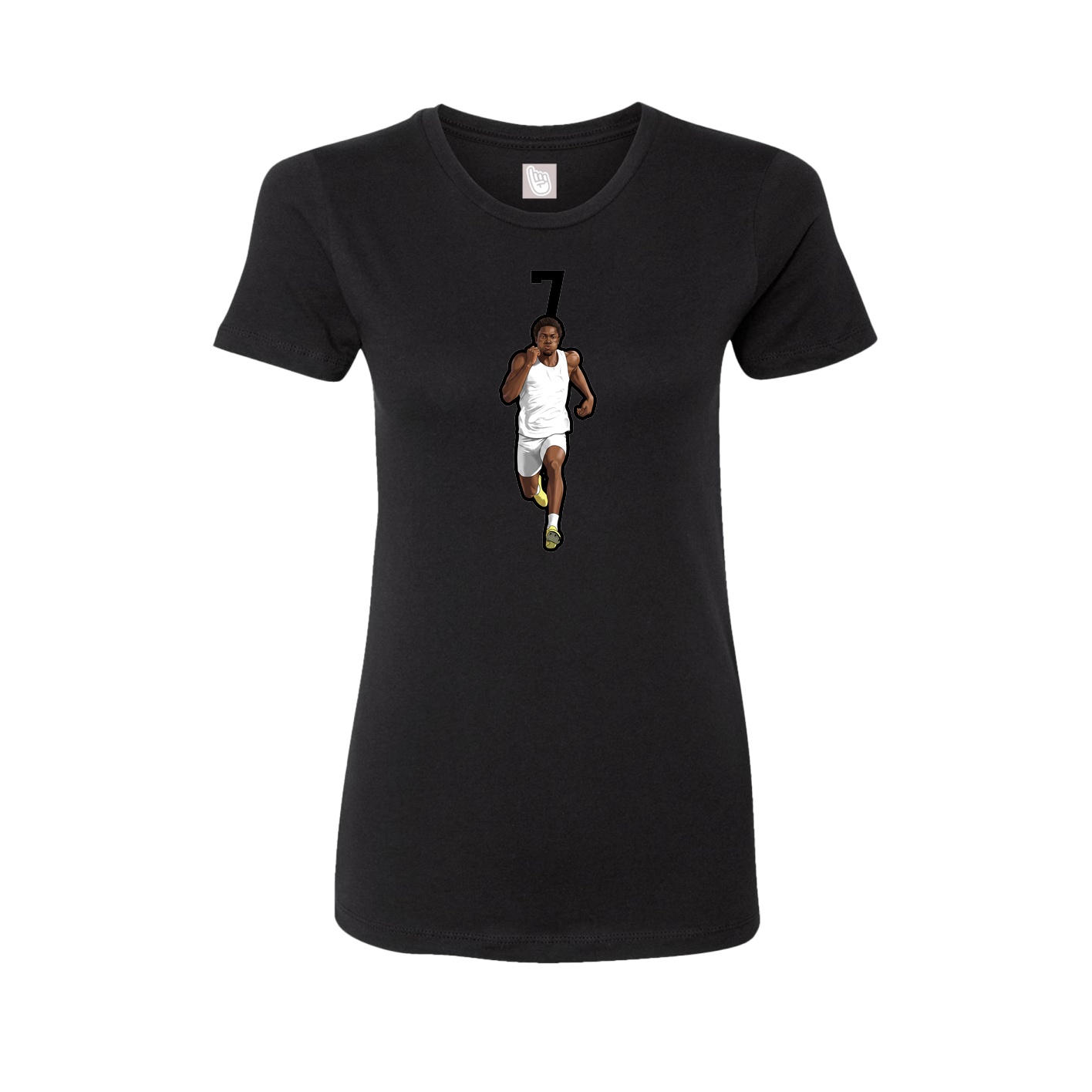 Womens Tee — Number Top in Black