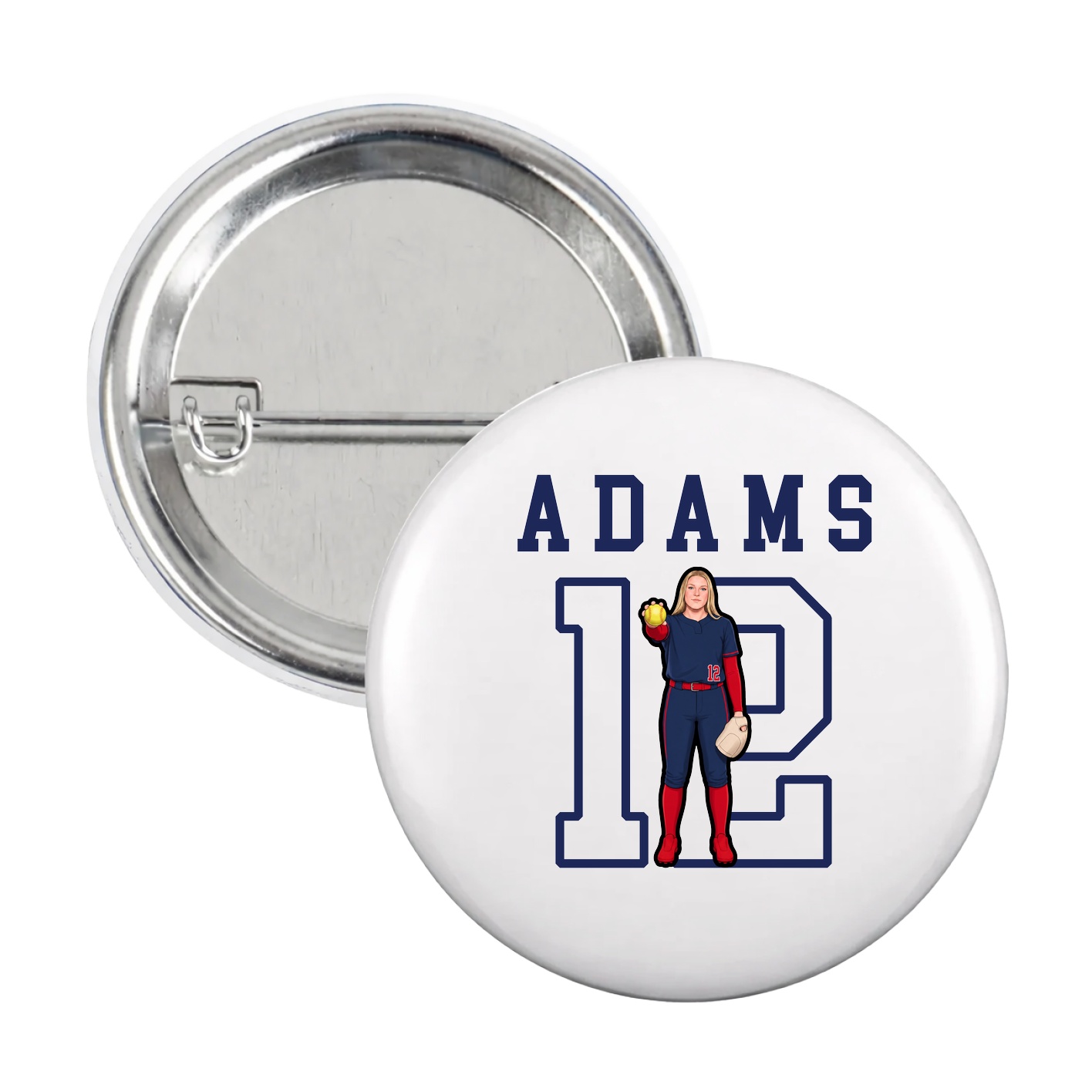 Game Day Button — Shirsey in White