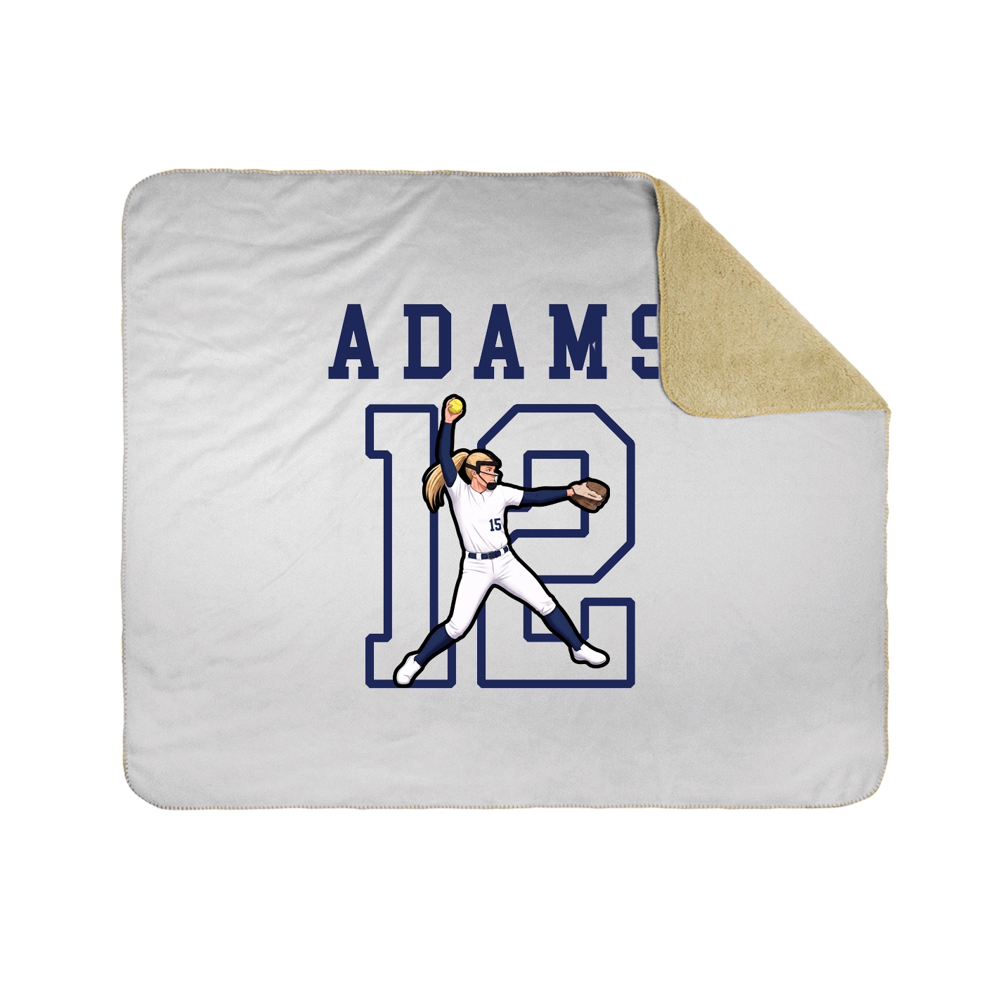 Throw Blanket — Shirsey in White