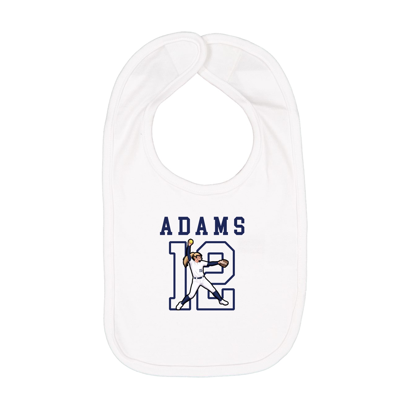Infant Bib — Shirsey in White