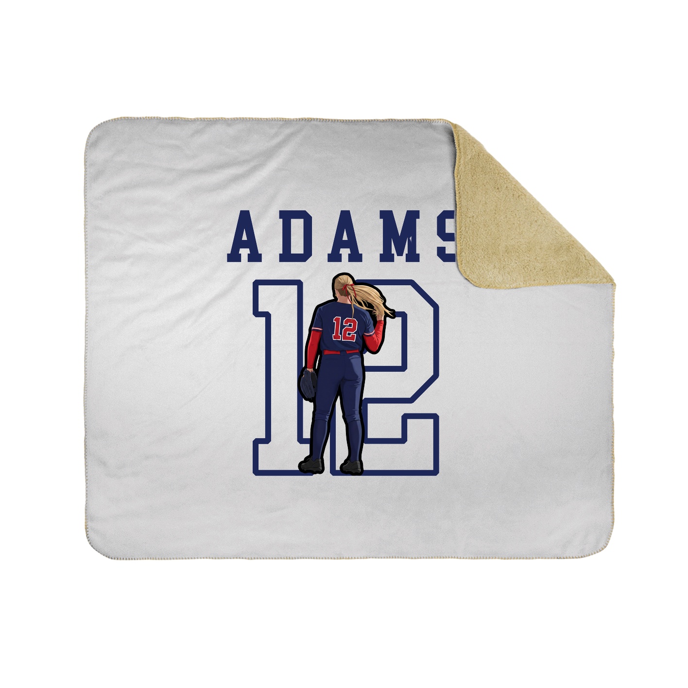 Throw Blanket — Shirsey in White