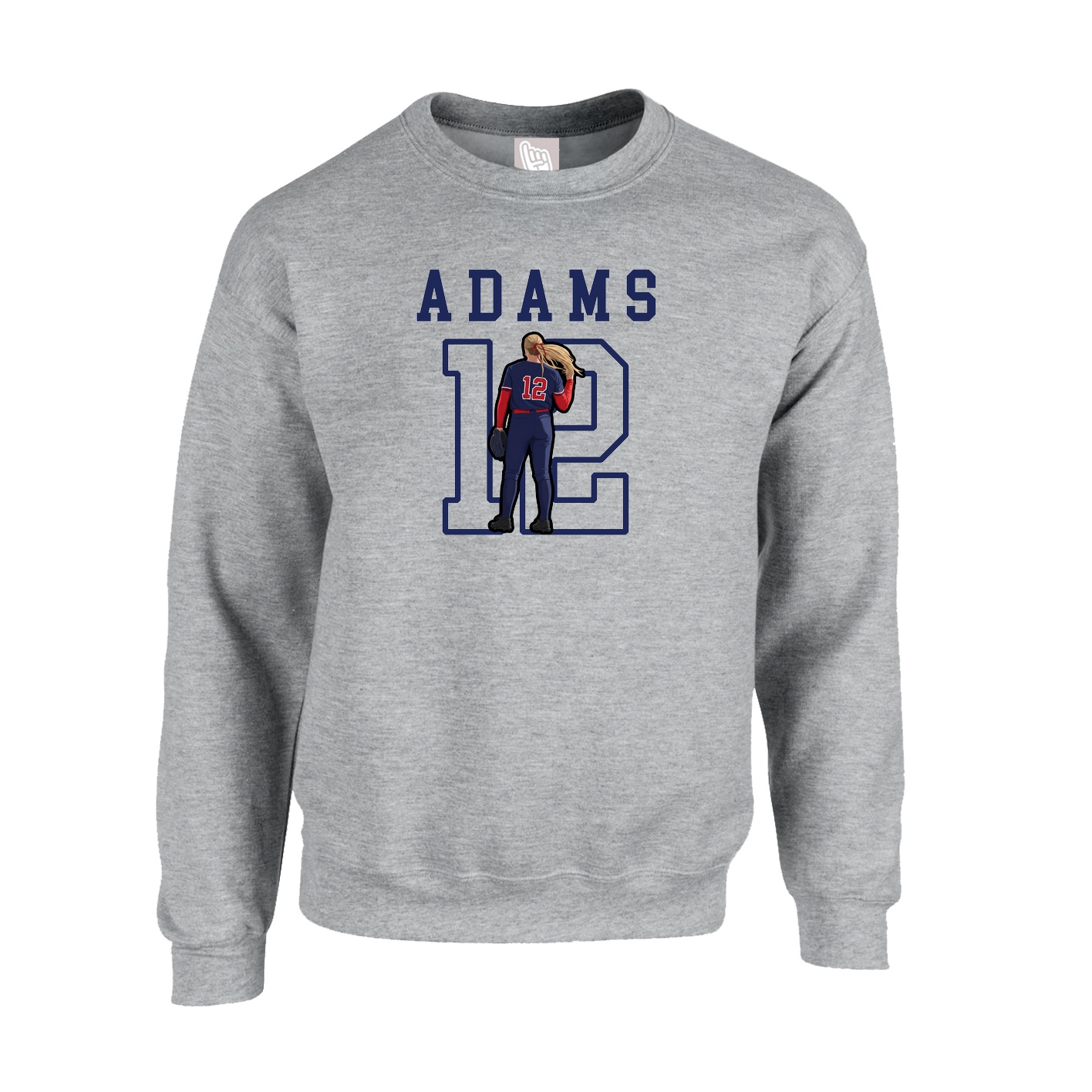 Fleece Crew — Shirsey in Grey
