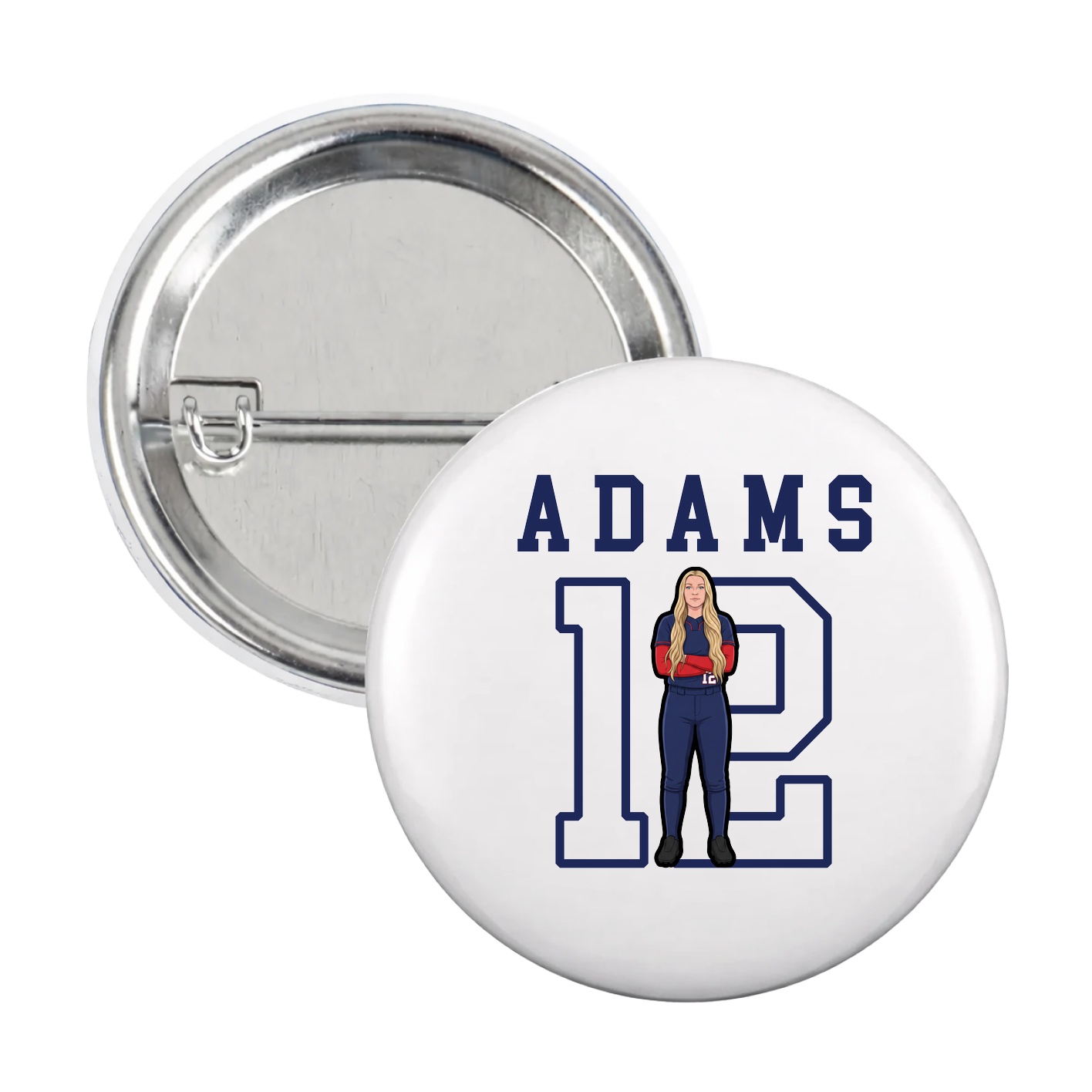 Game Day Button — Shirsey in White