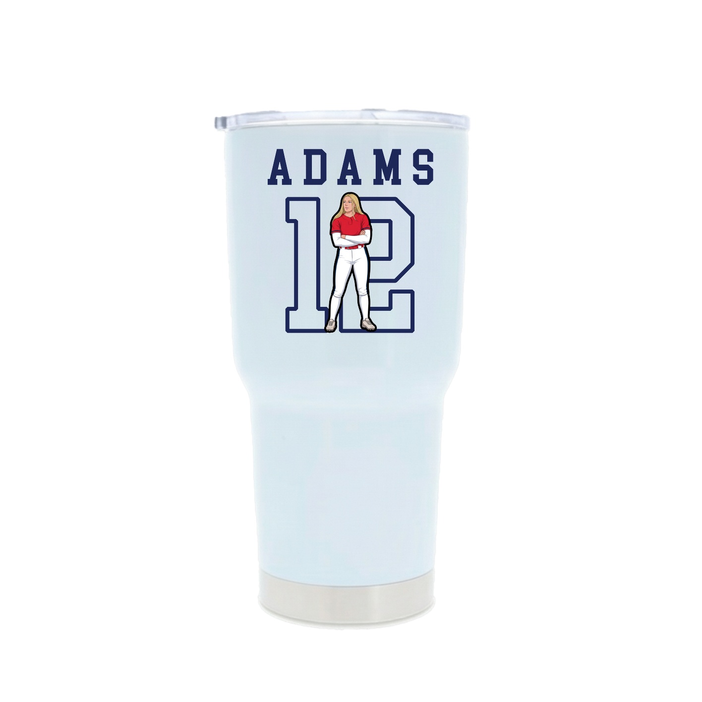 30oz Stainless Steel Tumbler — Shirsey in White
