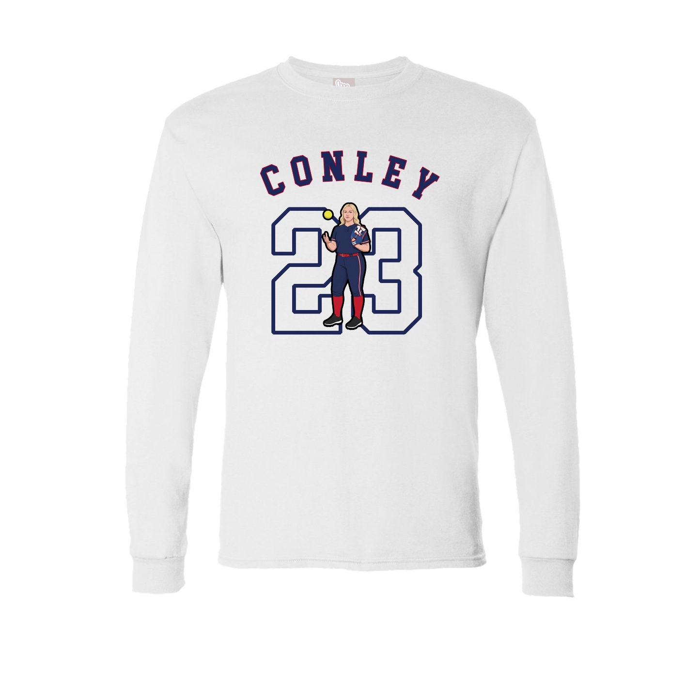 Long Sleeve Tee — Shirsey Arch in White