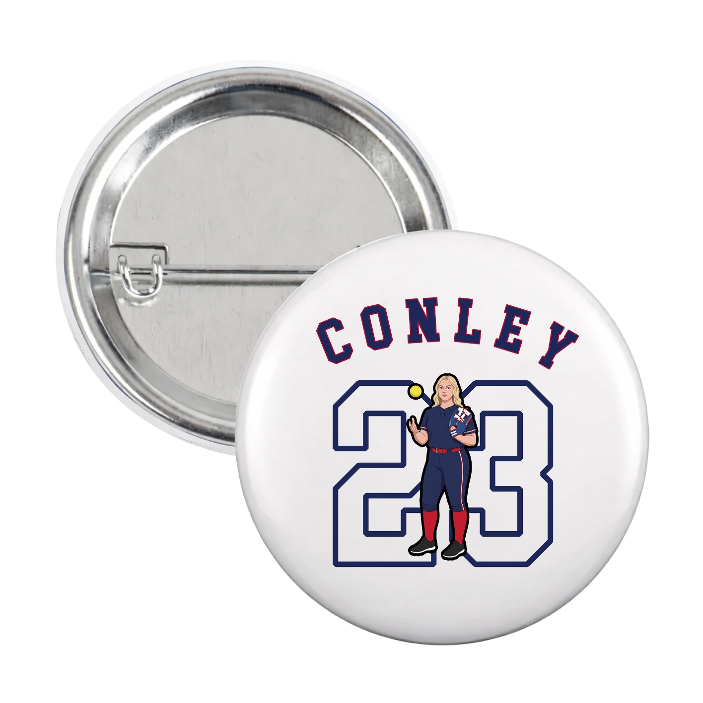 Game Day Button — Shirsey Arch in White