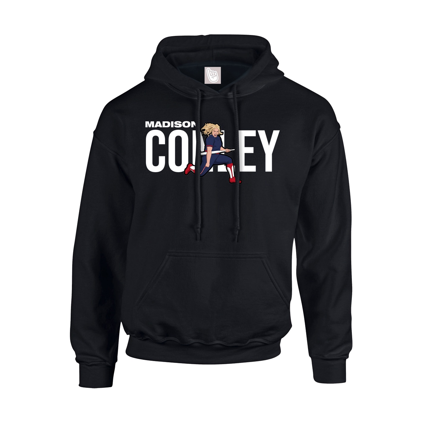Youth Hoodie — Player Name in Black