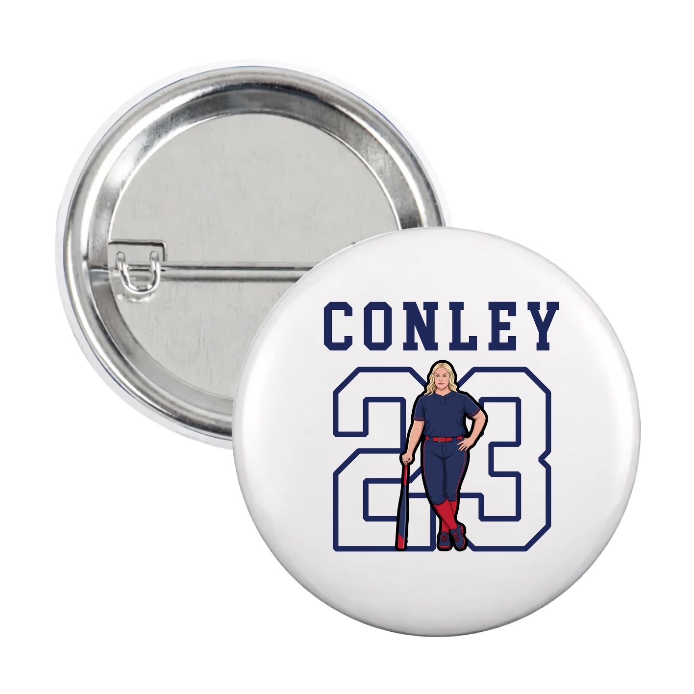 Game Day Button — Shirsey in White