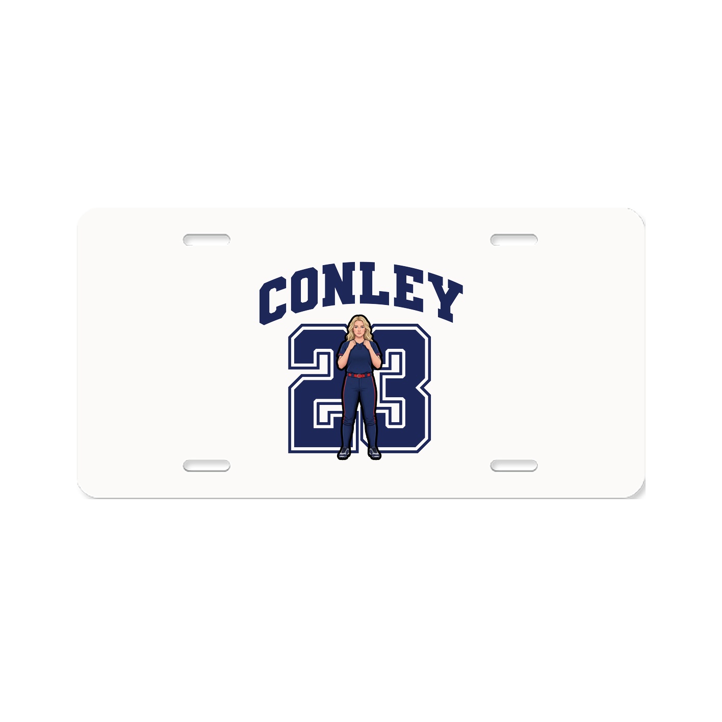 License Plate — Number in Classic