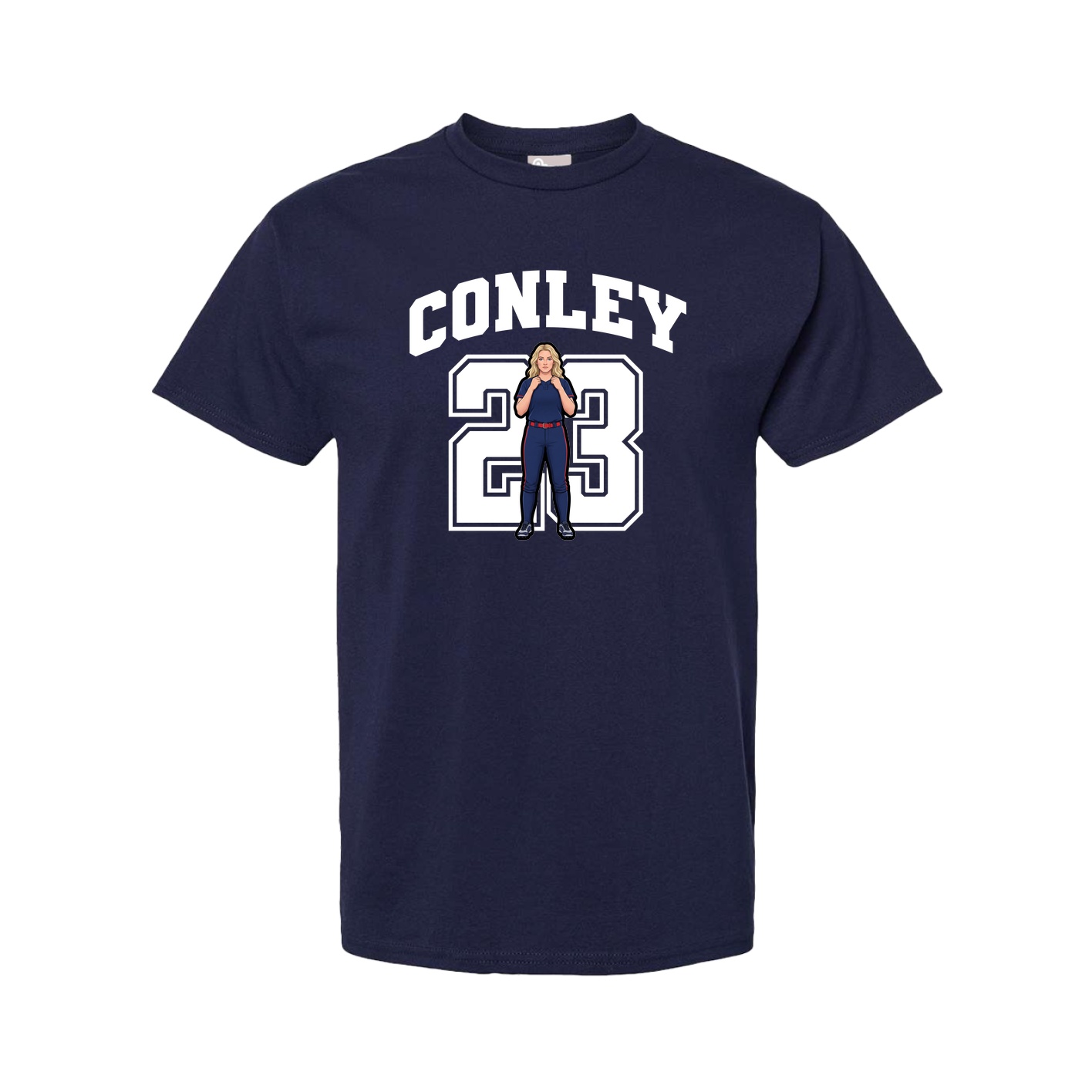 Tee — Number in Navy