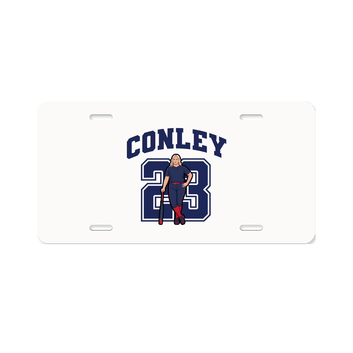 License Plate — Number in Classic