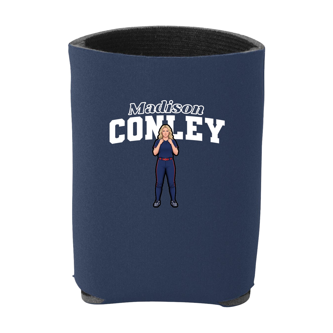 Can Holder — Name Arch in Navy