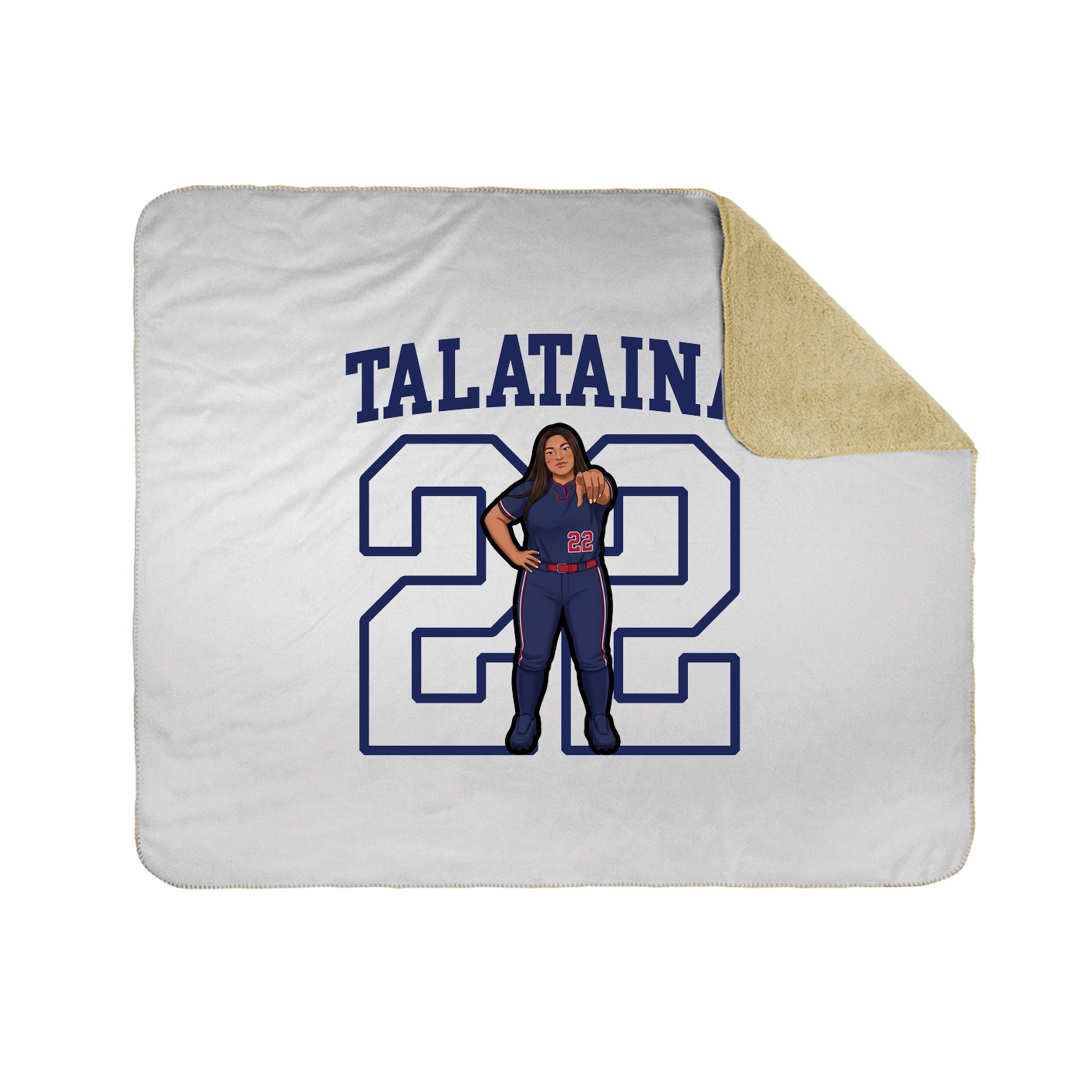Throw Blanket — Shirsey in White