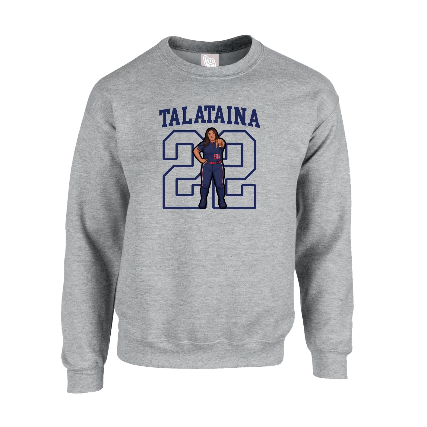 Fleece Crew — Shirsey in Grey