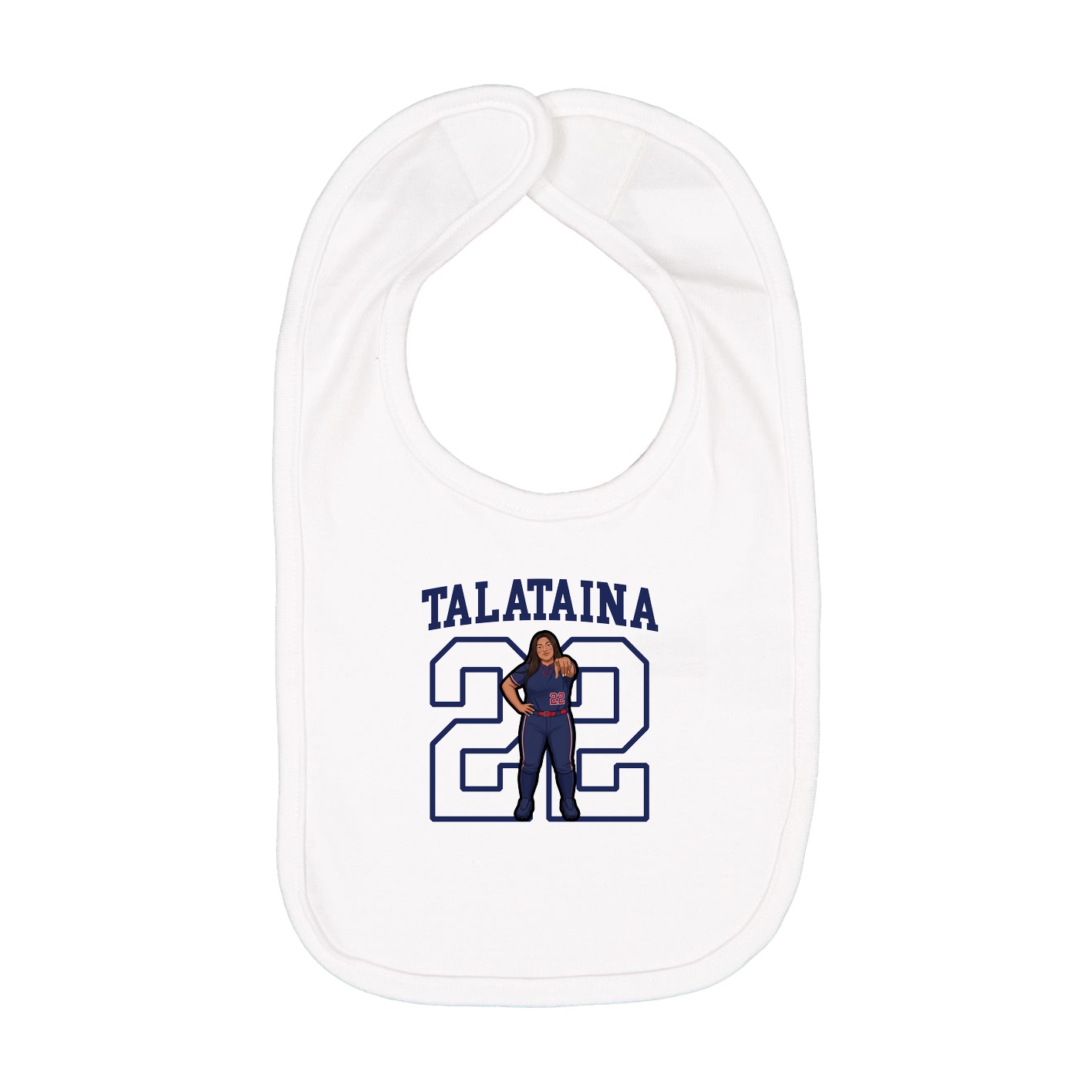 Infant Bib — Shirsey in White
