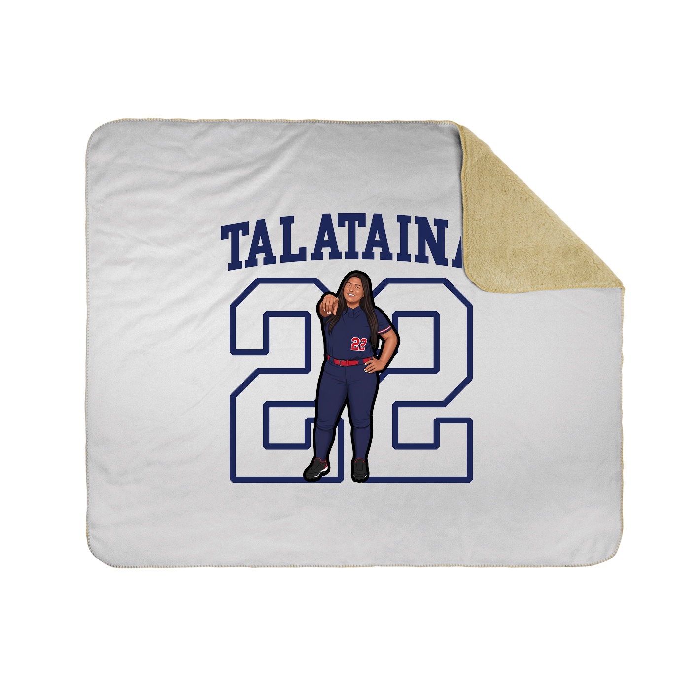 Throw Blanket — Shirsey in White