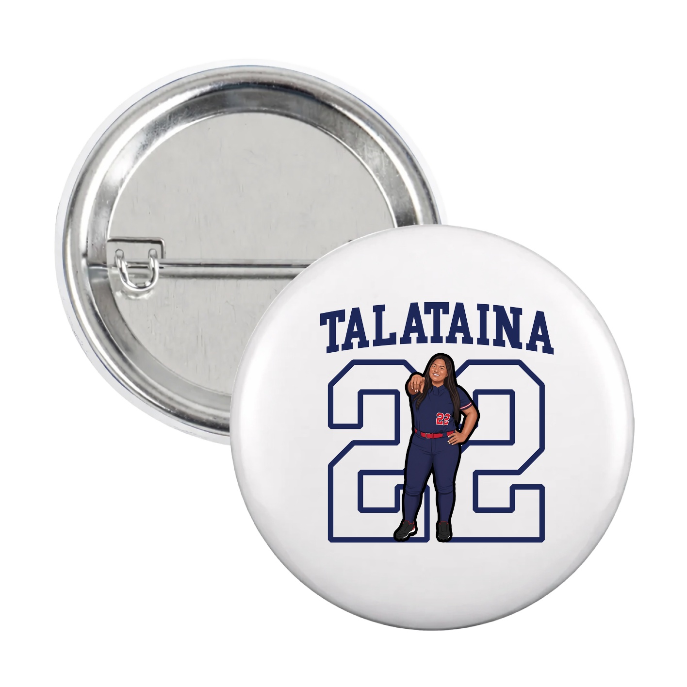Game Day Button — Shirsey in White