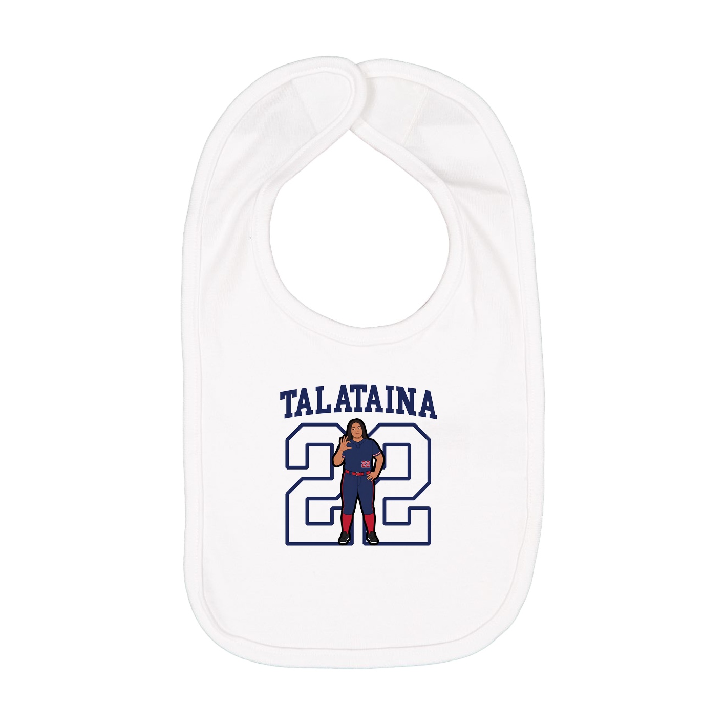 Infant Bib — Shirsey in White