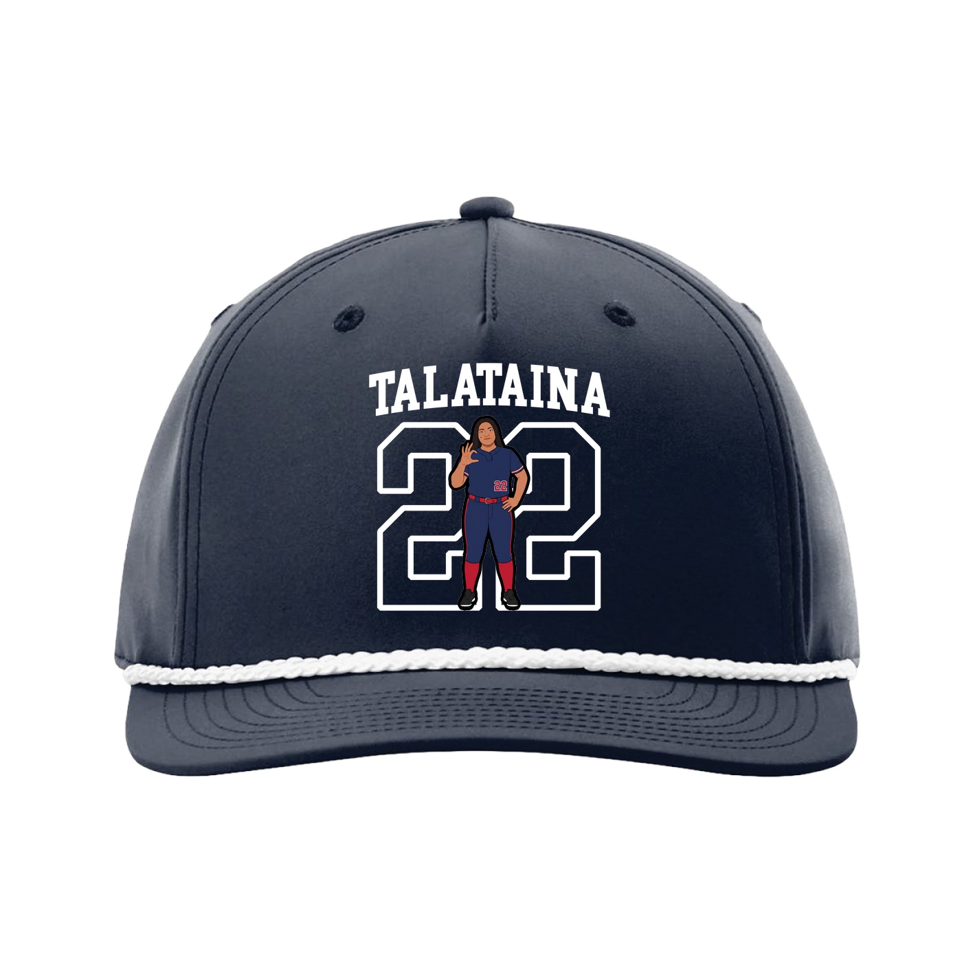 Five-Panel Classic Rope Cap — Shirsey in Navy