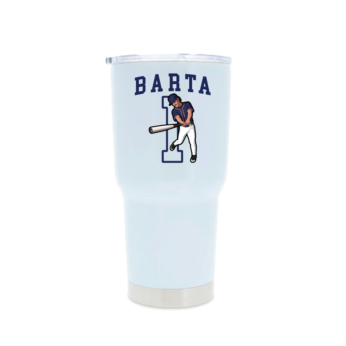 30oz Stainless Steel Tumbler — Shirsey in White