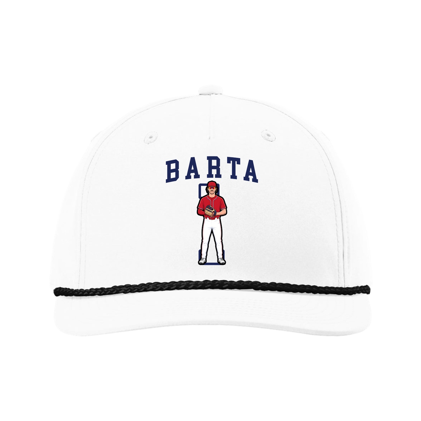Five-Panel Classic Rope Cap — Shirsey in White