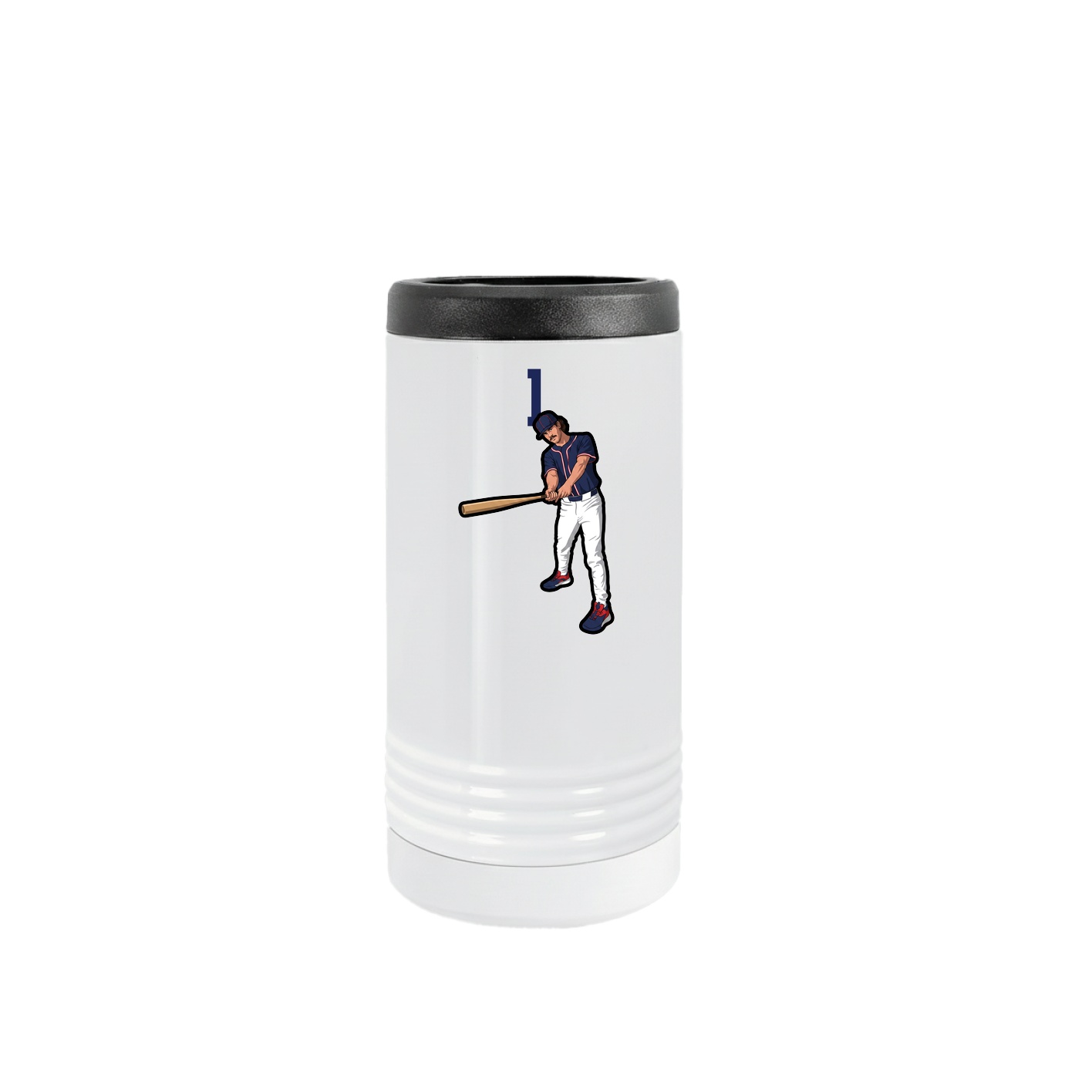 Slim Beverage Holder — Number Top in White