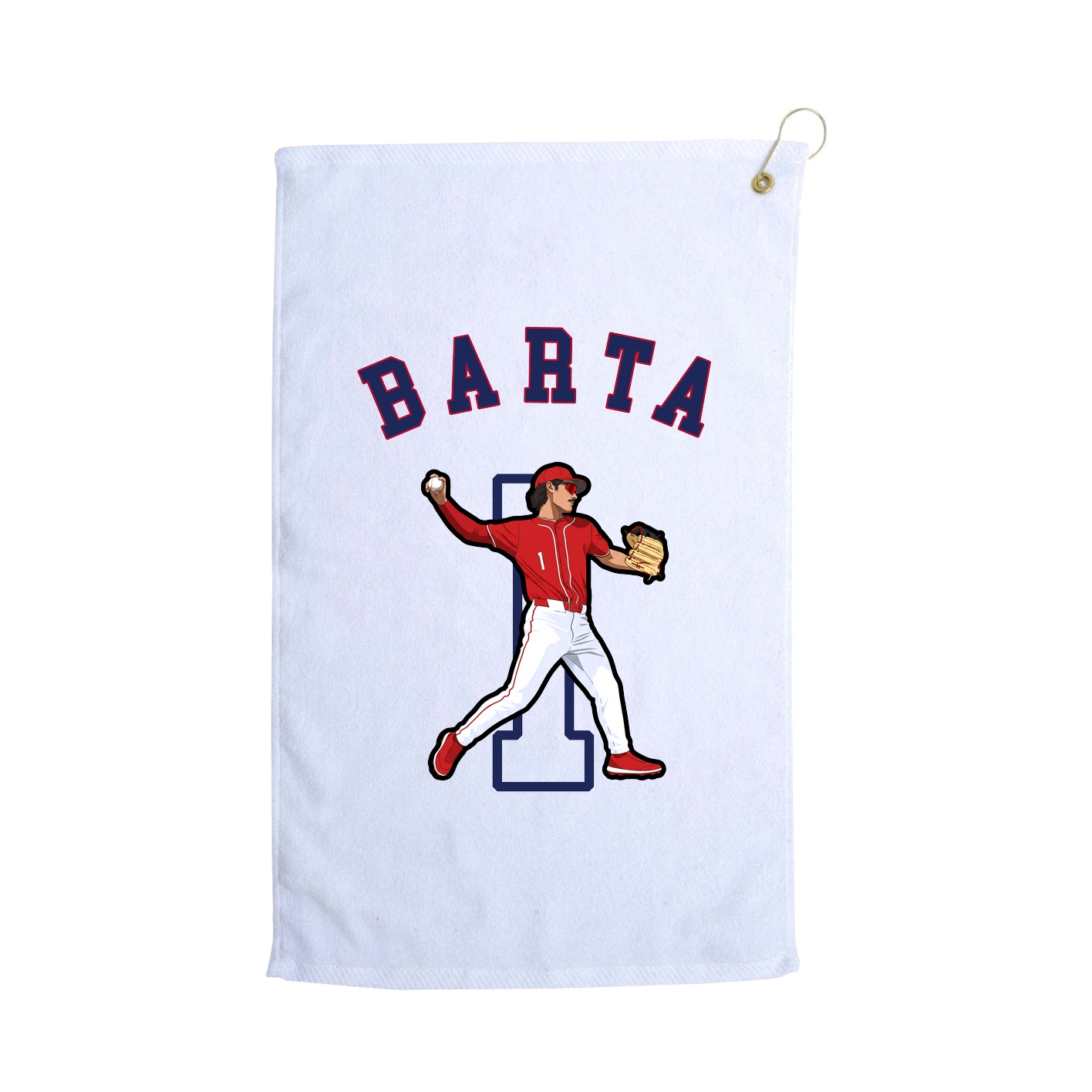 Golf Towel — Shirsey Arch in White