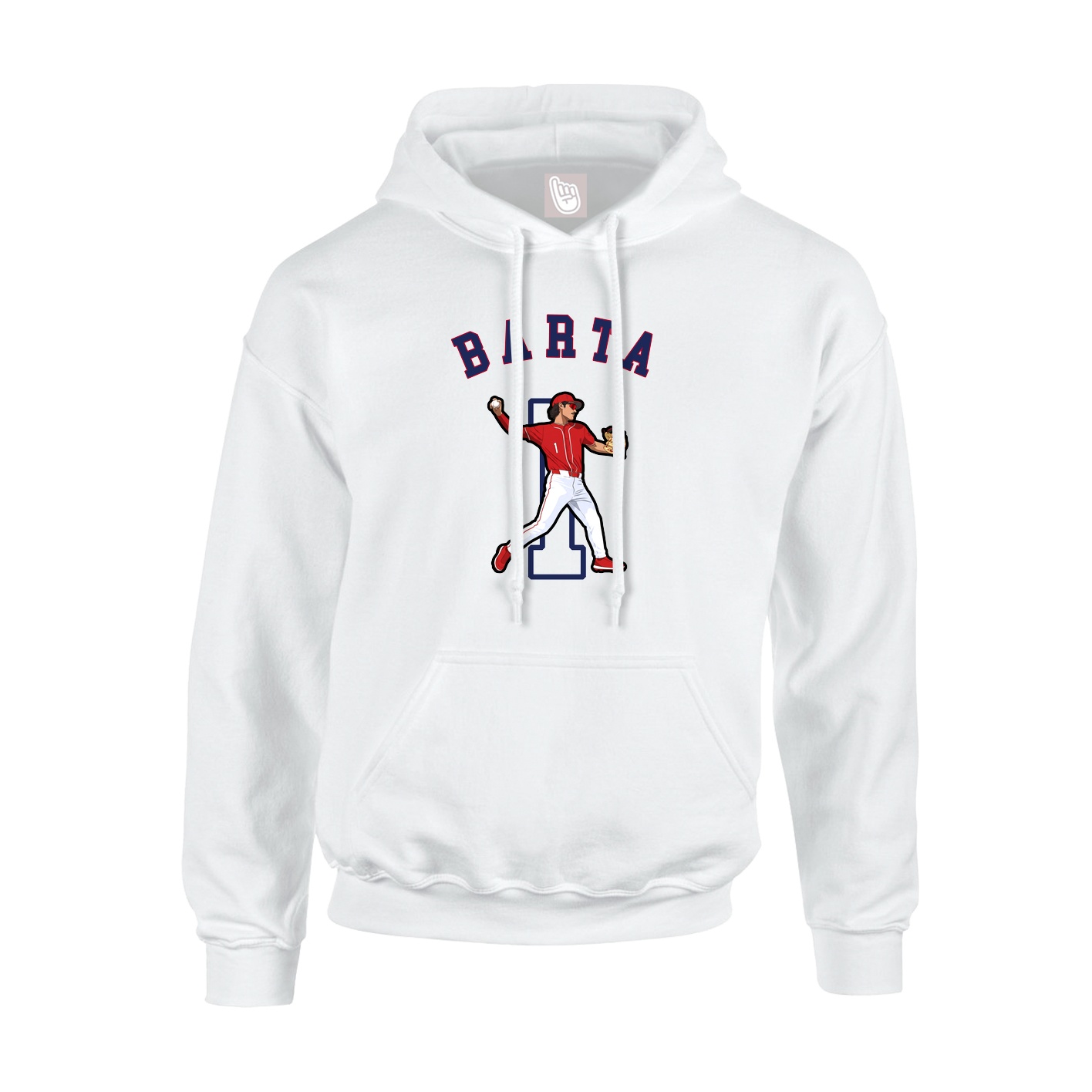 Youth Hoodie — Shirsey Arch in White