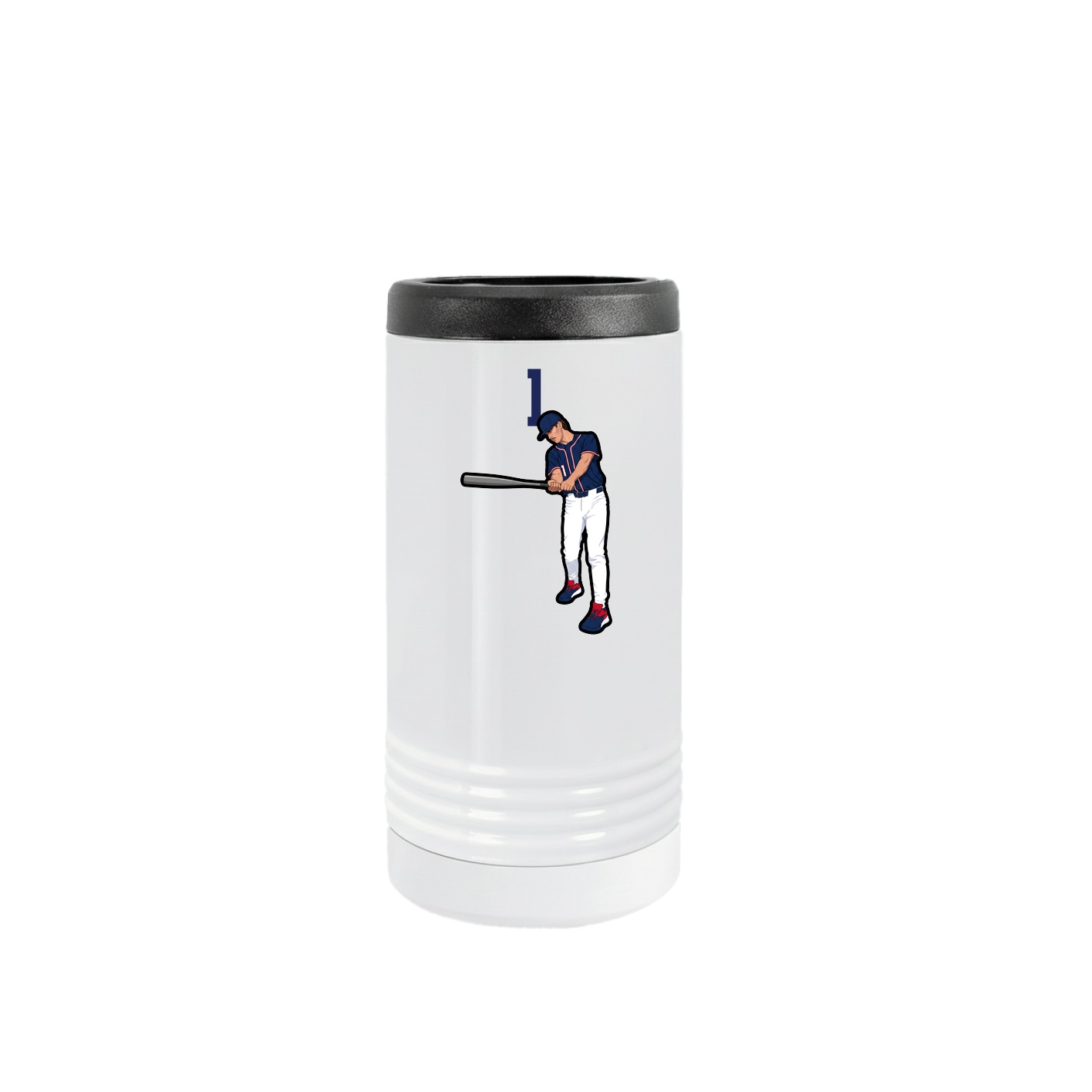 Slim Beverage Holder — Number Top in White