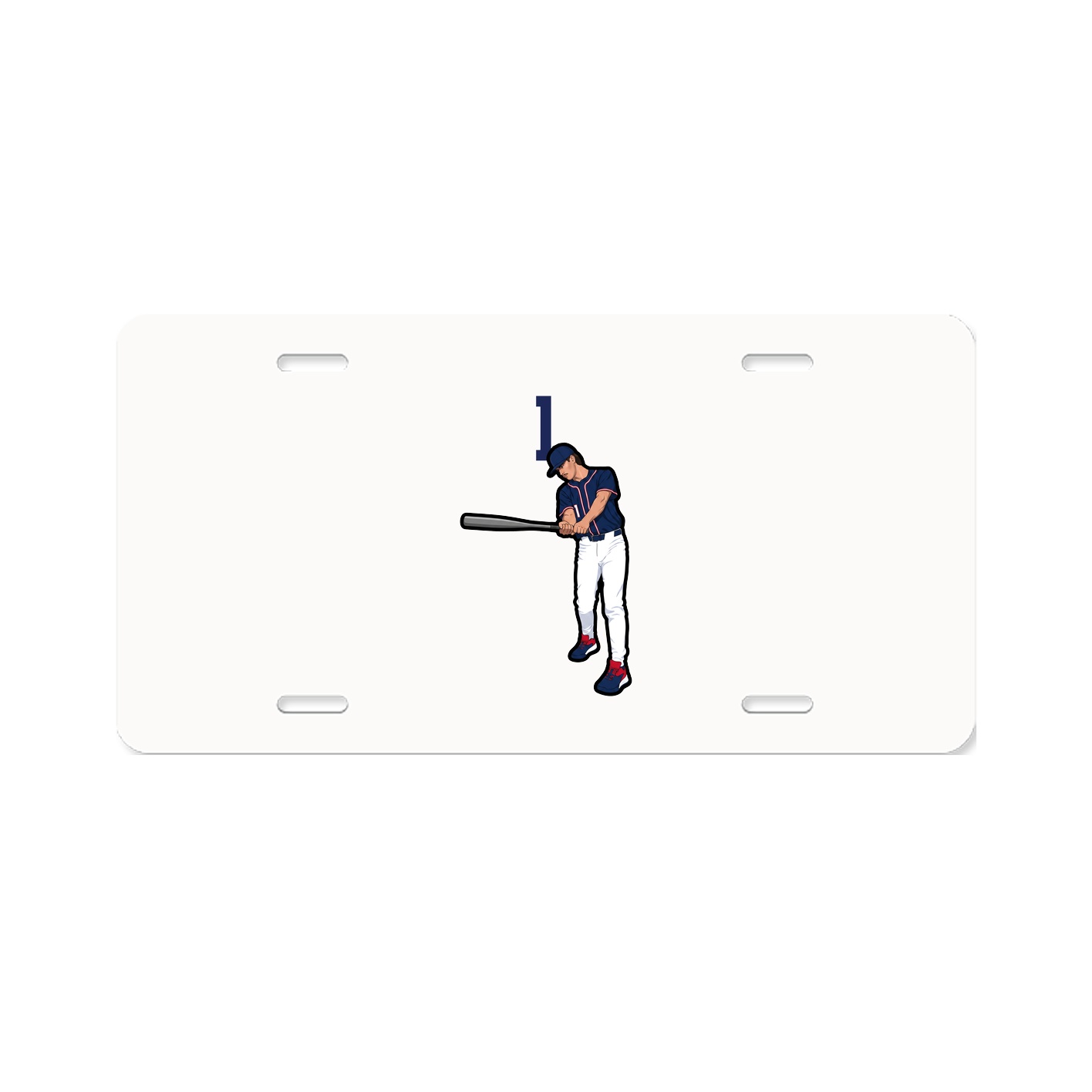 License Plate — Number Top in Classic