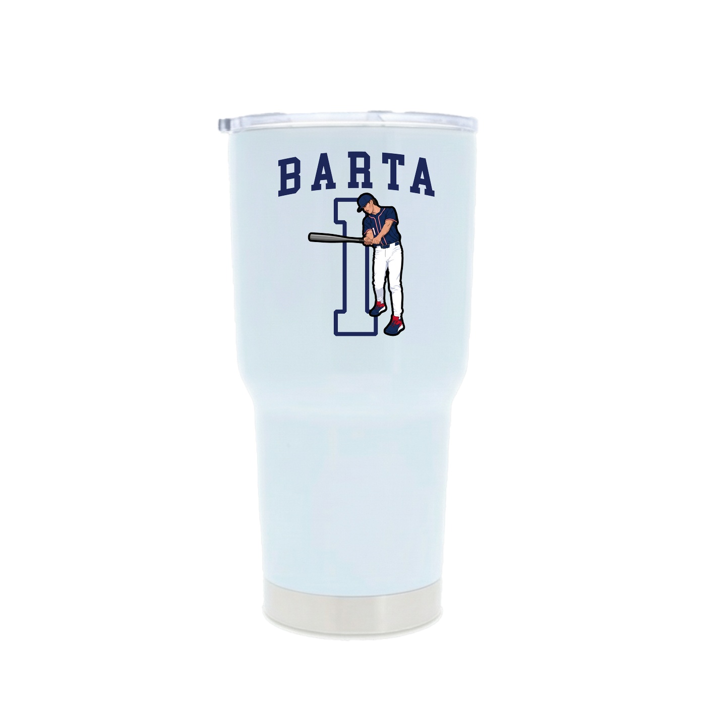 30oz Stainless Steel Tumbler — Shirsey in White
